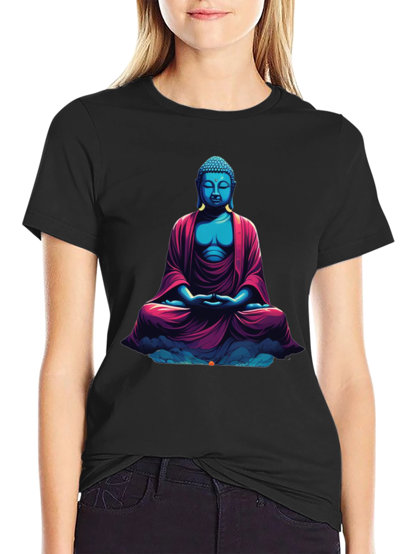 Buddha Graphic Tee - Relaxed Fit Soft Cotton