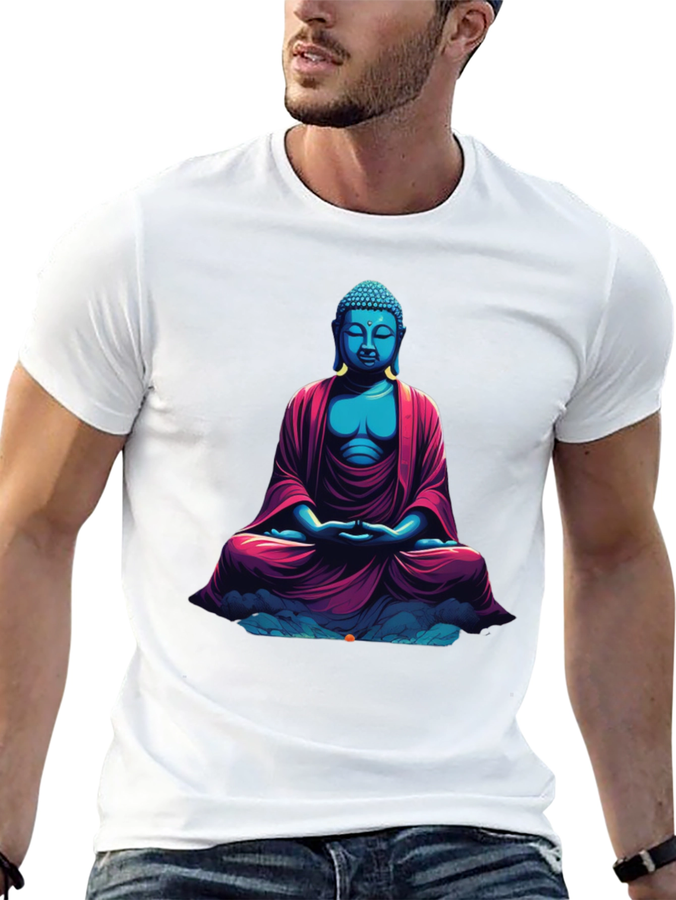 Buddha Graphic Tee - Relaxed Fit Soft Cotton
