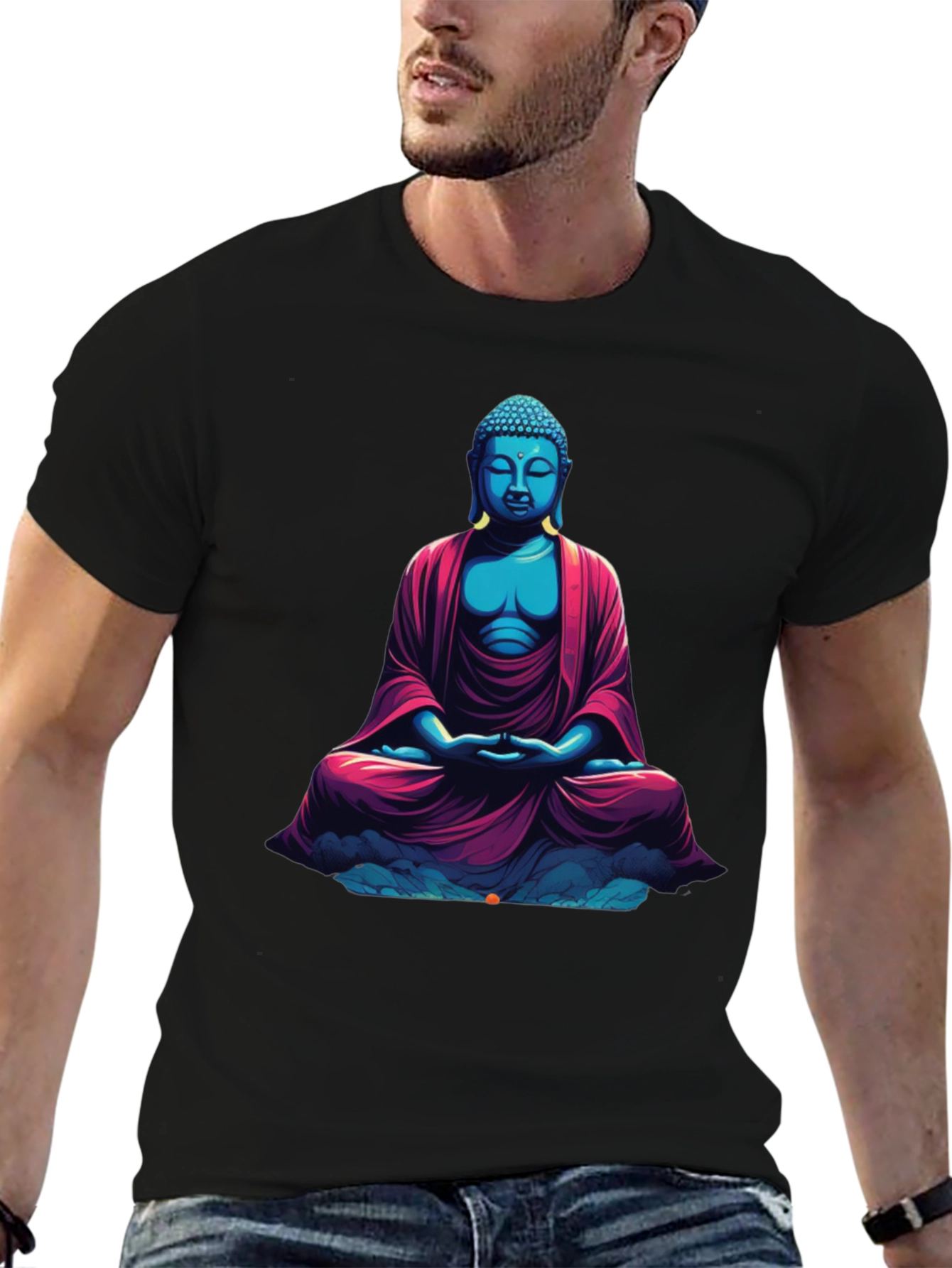 Buddha Graphic Tee - Relaxed Fit Soft Cotton