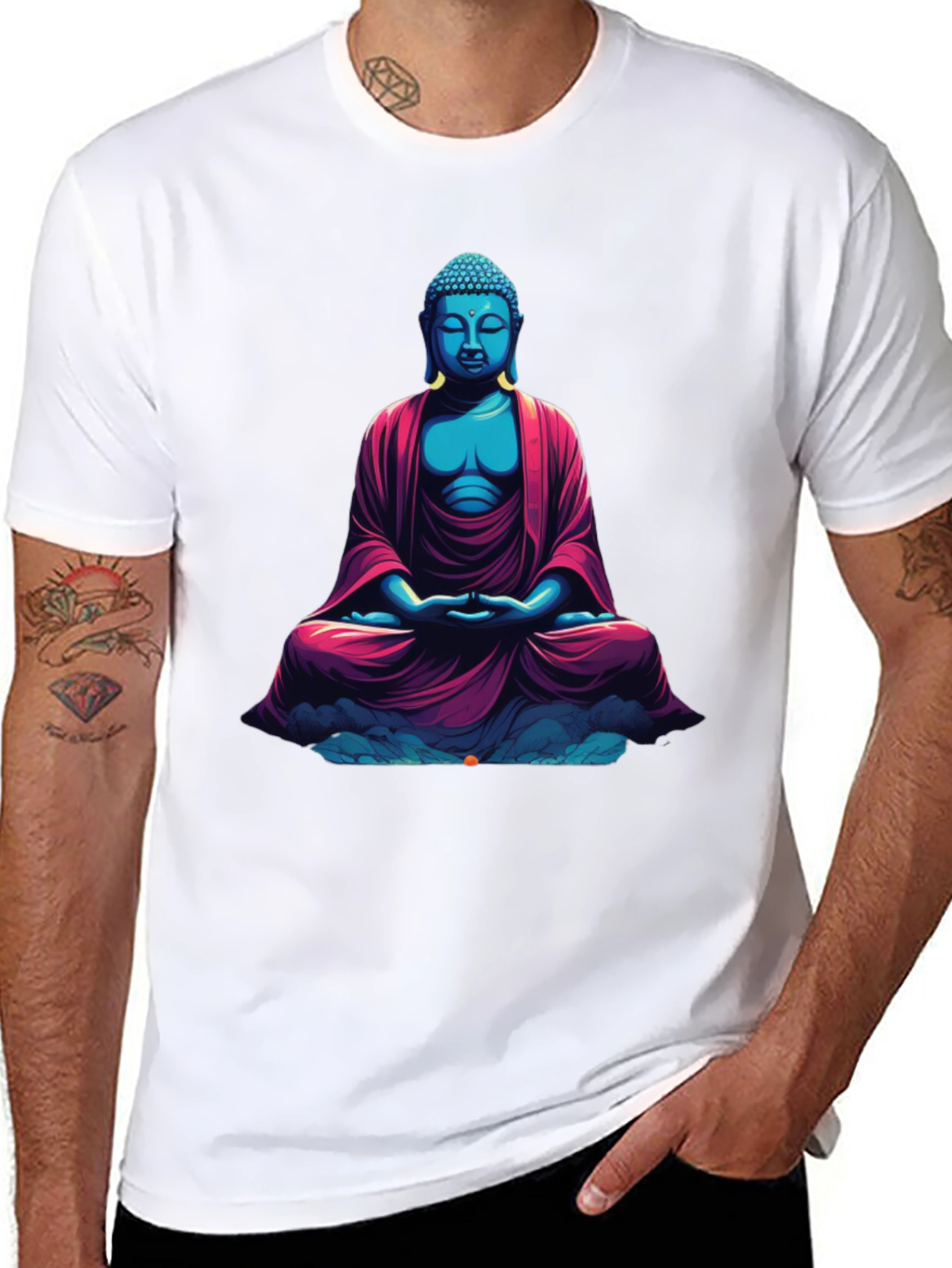 Buddha Graphic Tee - Relaxed Fit Soft Cotton