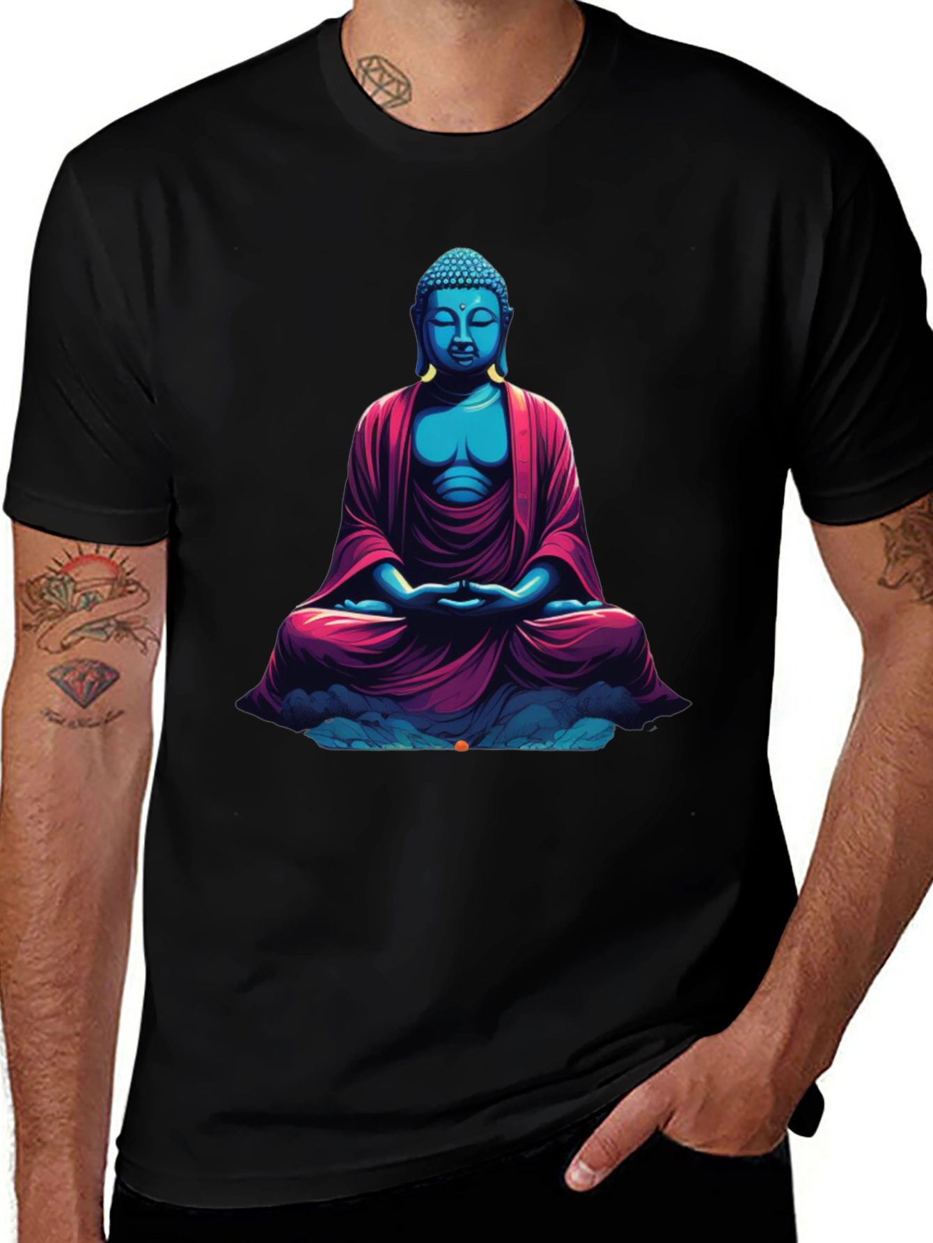 Buddha Graphic Tee - Relaxed Fit Soft Cotton