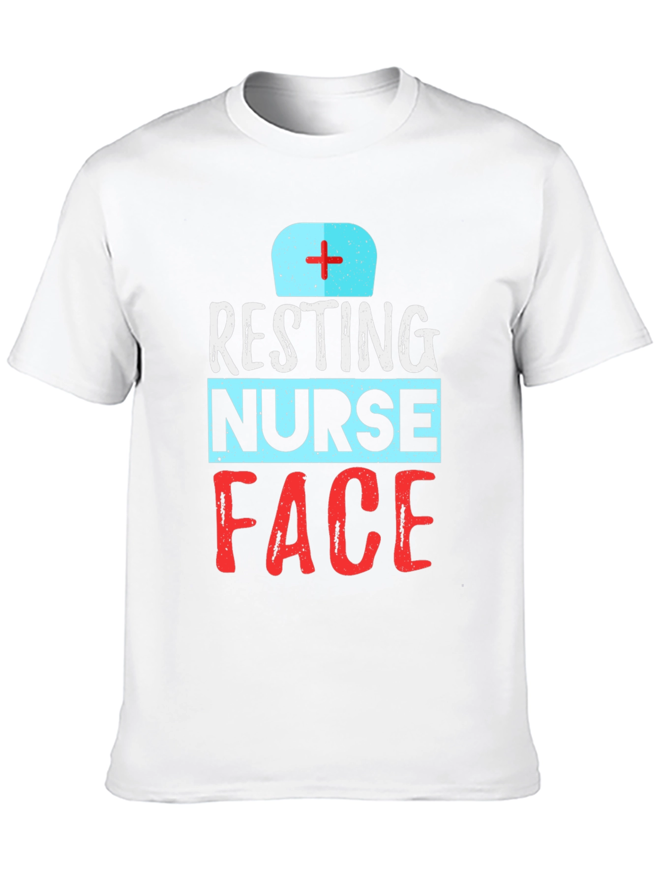 Resting Nurse Face Graphic T-Shirt - Black
