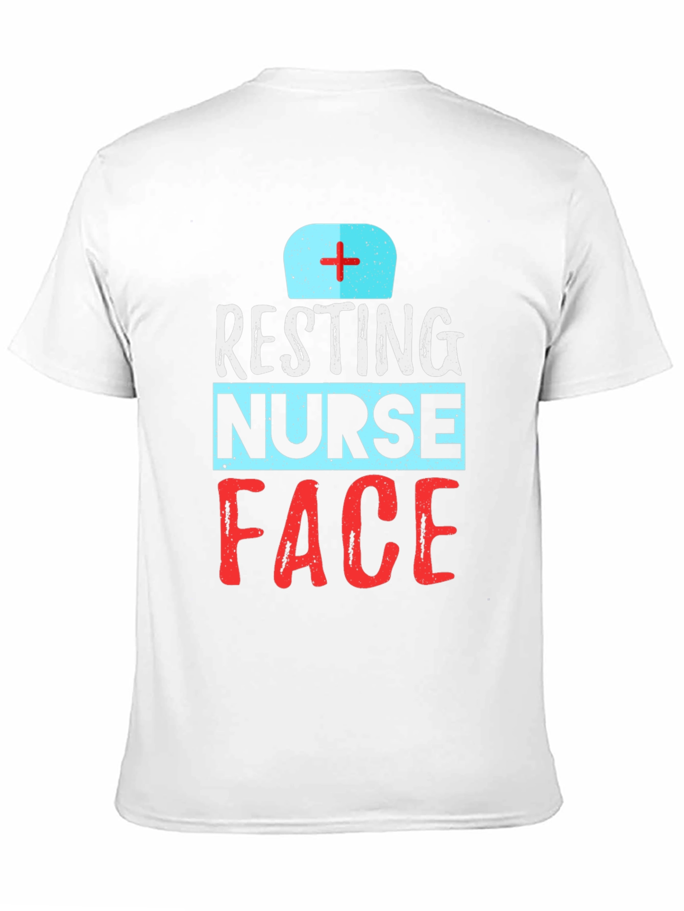 Resting Nurse Face Graphic T-Shirt - Black