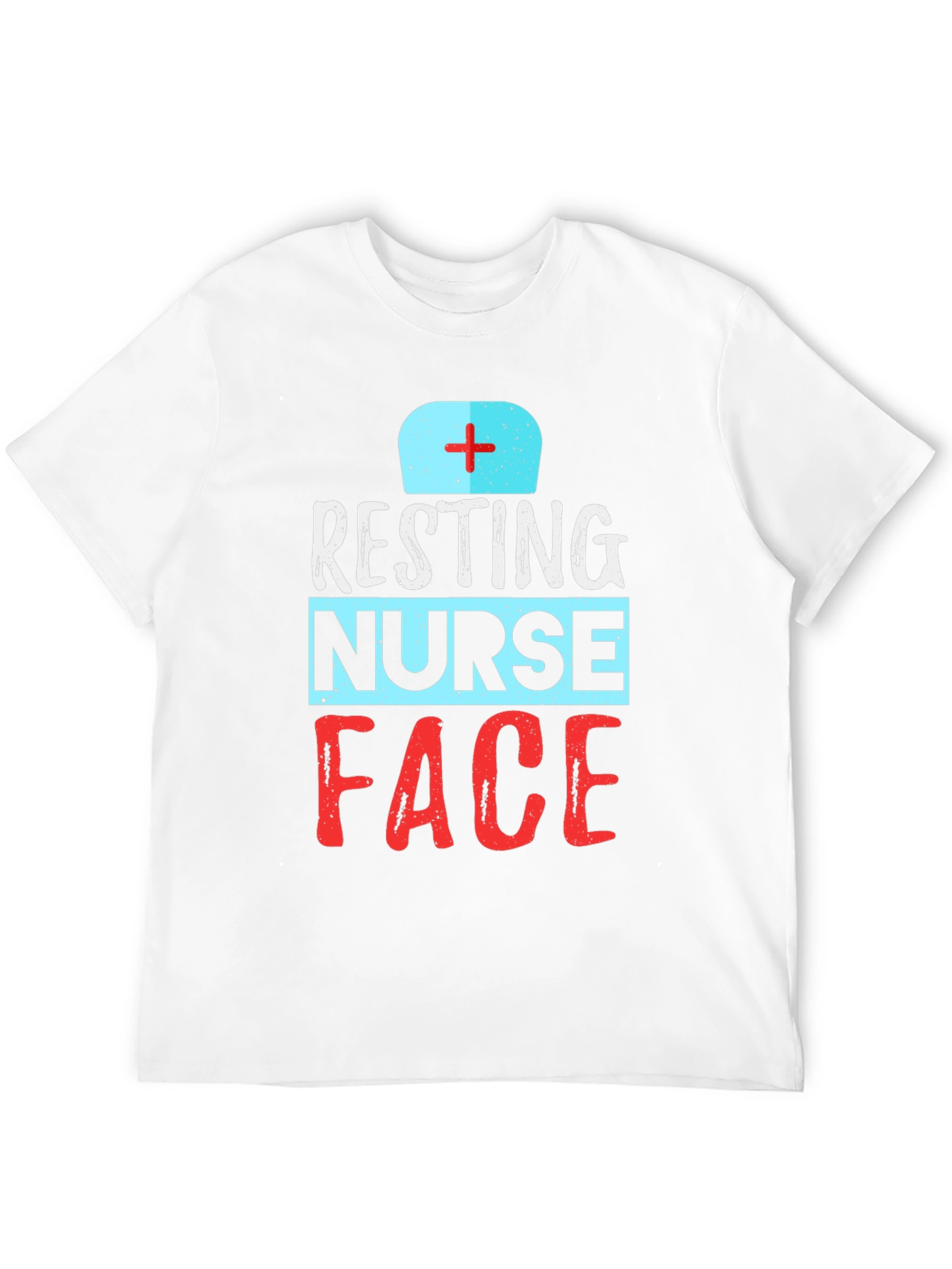 Resting Nurse Face Graphic T-Shirt - Black