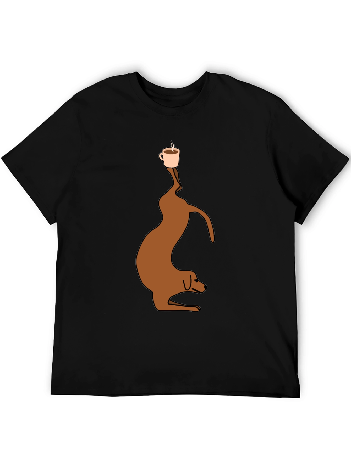 Dog Balancing Coffee T-Shirt