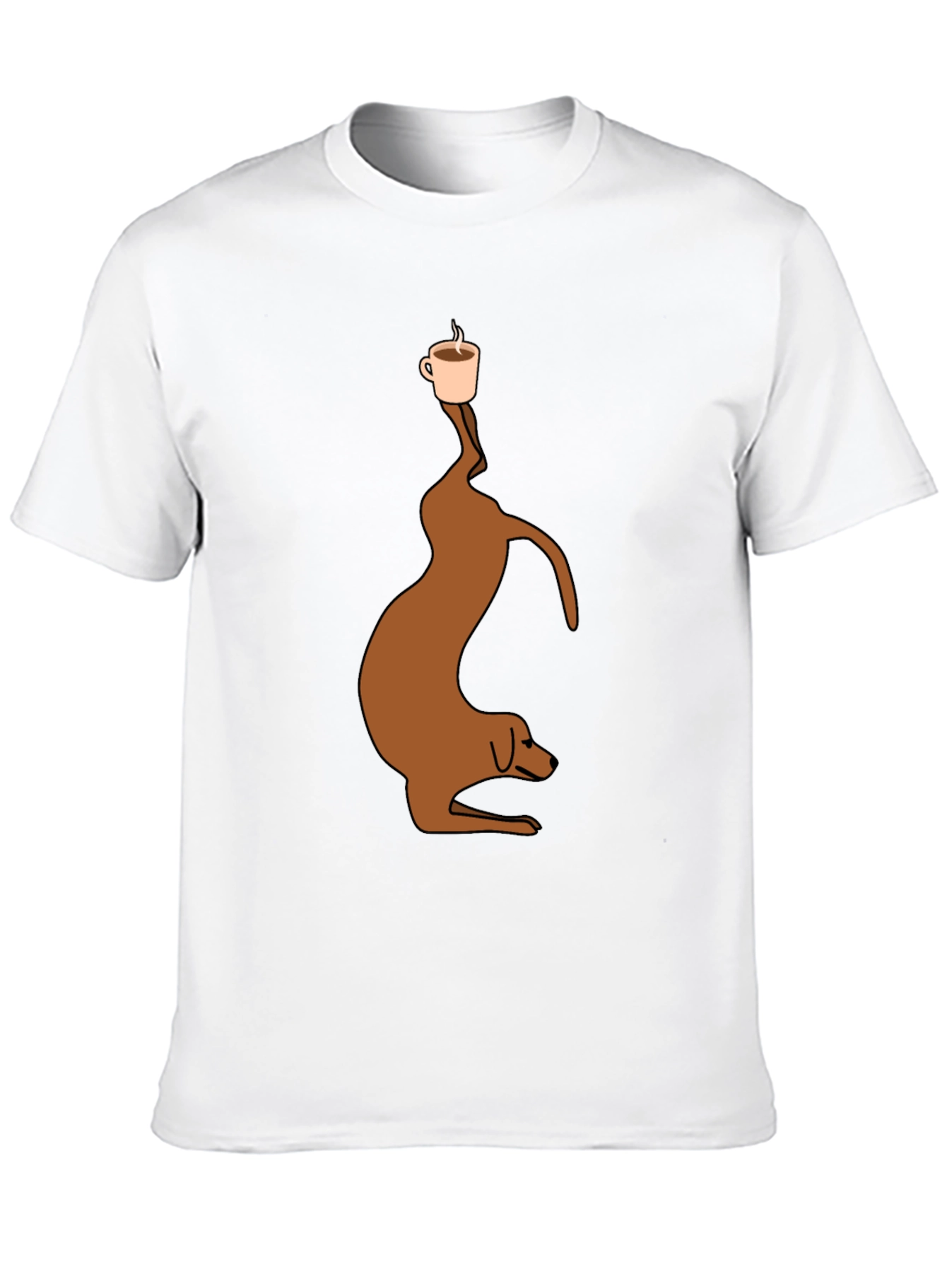 Dog Balancing Coffee T-Shirt