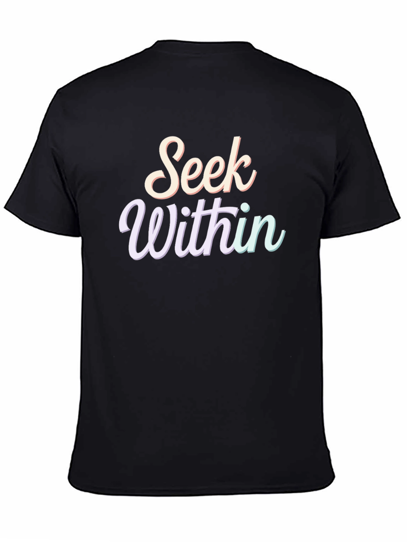 Seek Within T-Shirt - Spiritual Black Tee