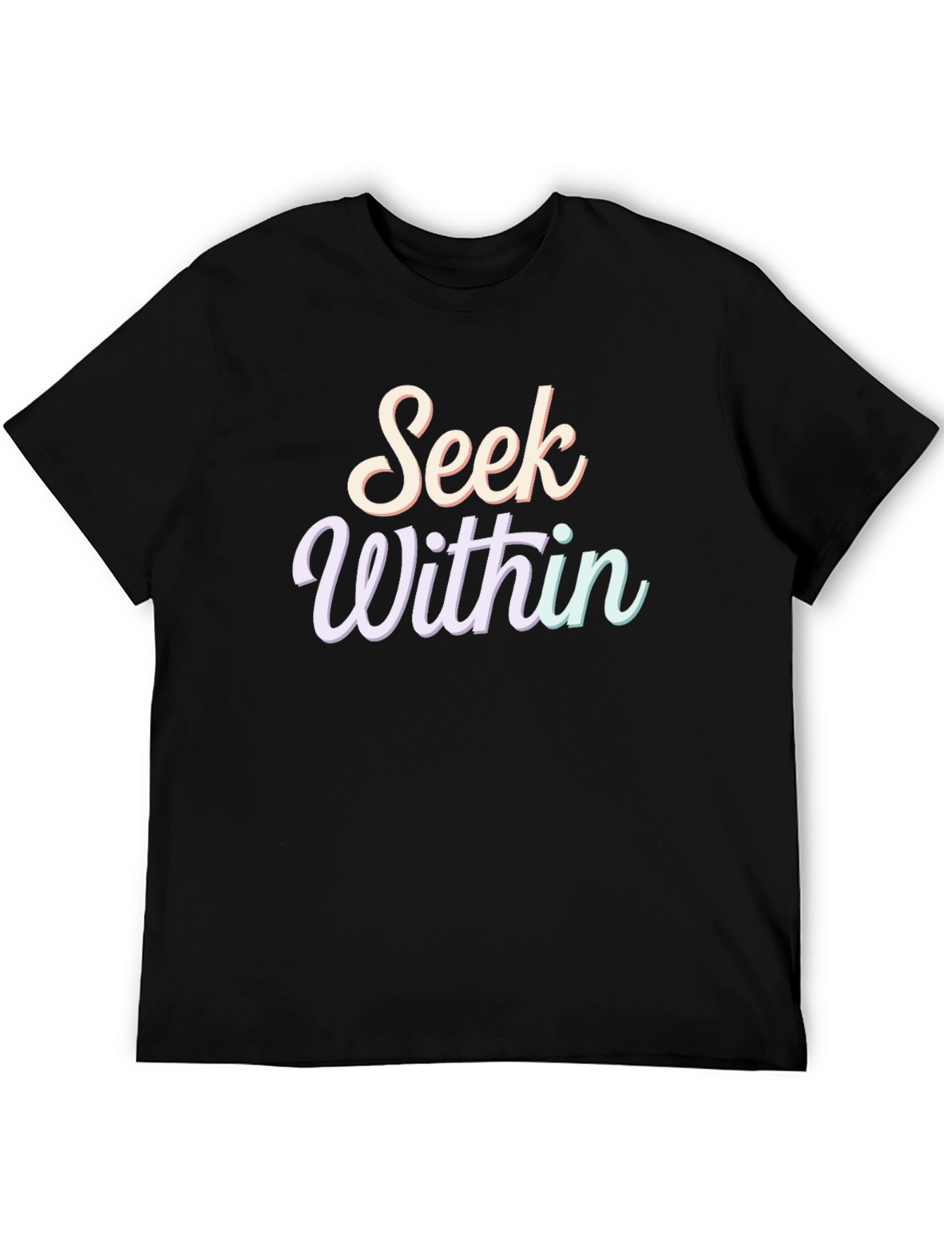 Seek Within T-Shirt - Spiritual Black Tee