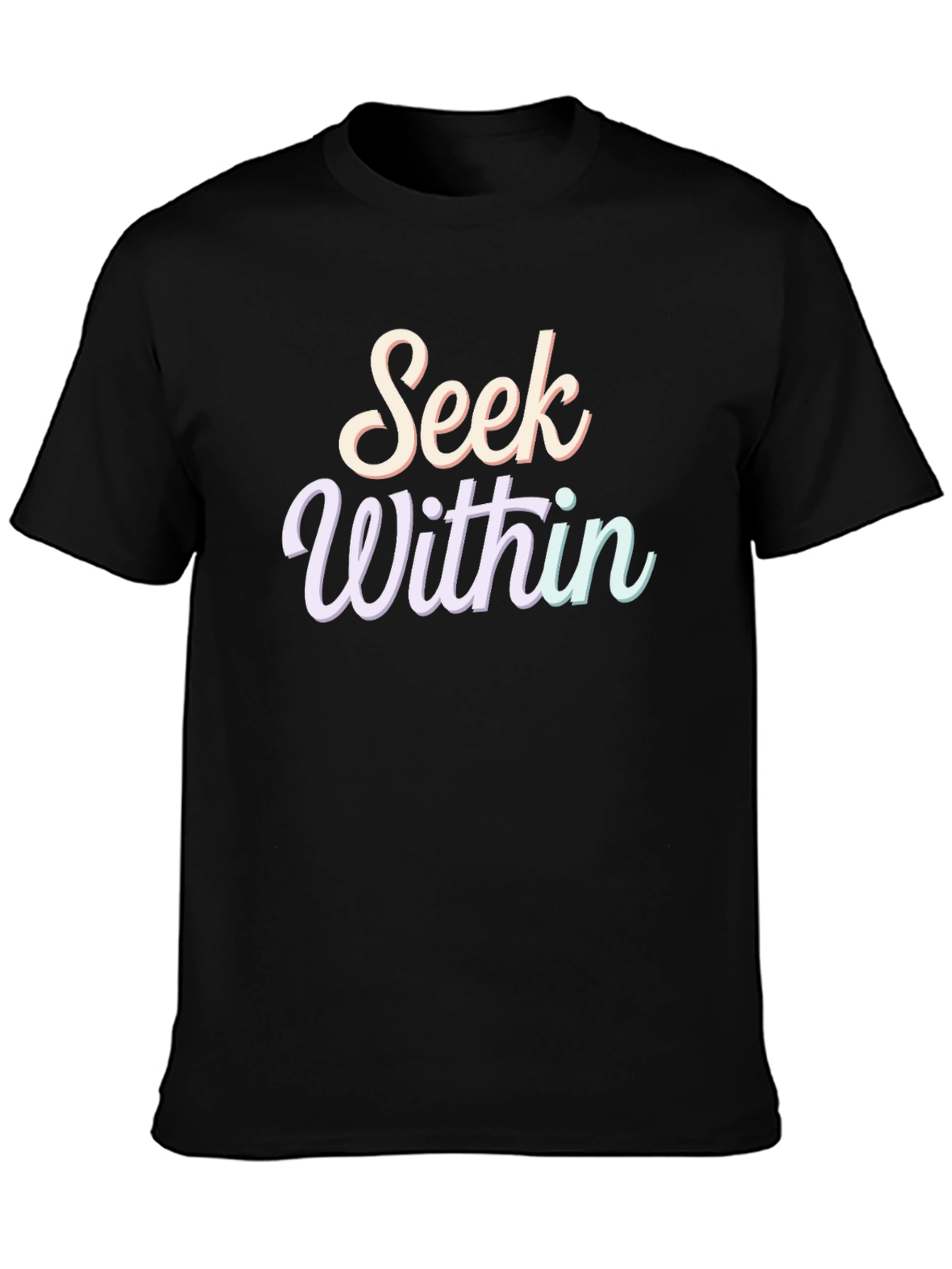 Seek Within T-Shirt - Spiritual Black Tee