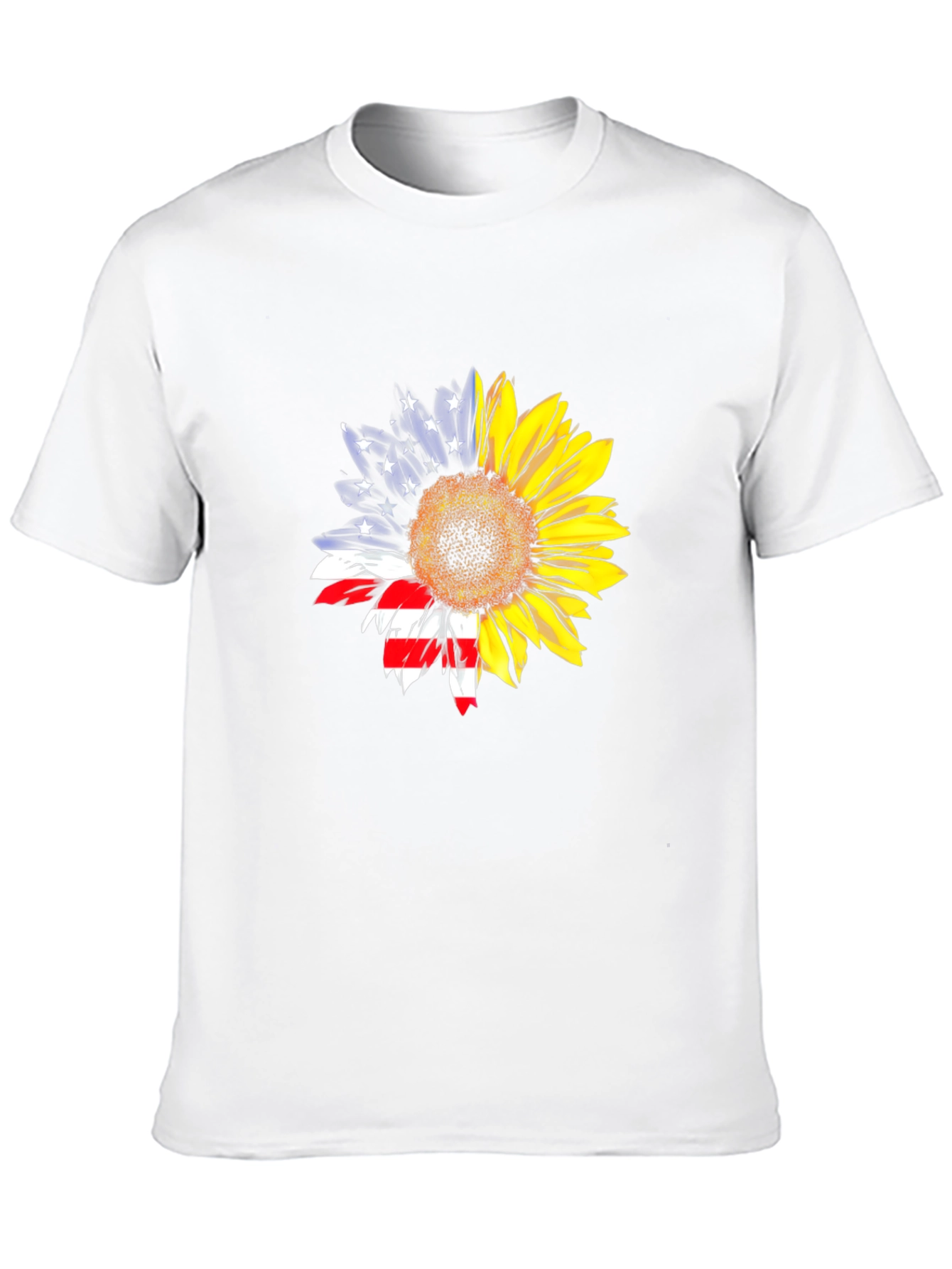 Sunflower American Flag Patriotic Graphic Tee