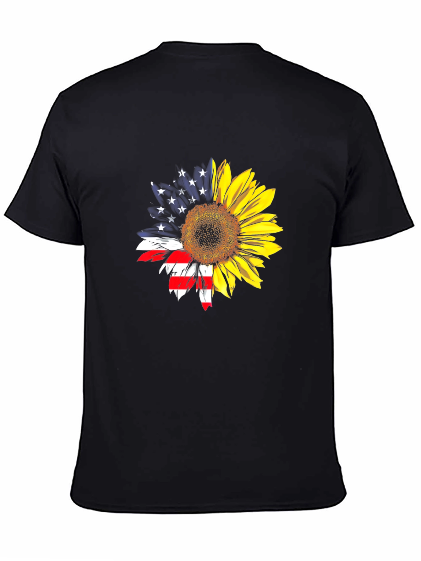 Sunflower American Flag Patriotic Graphic Tee