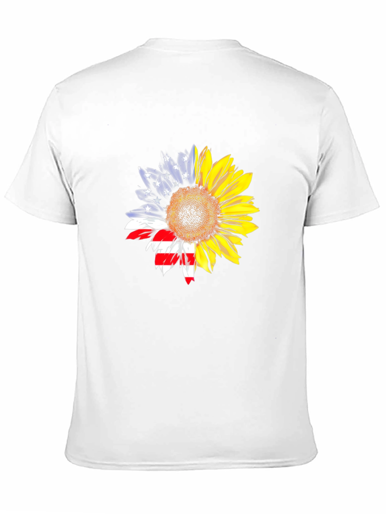 Sunflower American Flag Patriotic Graphic Tee