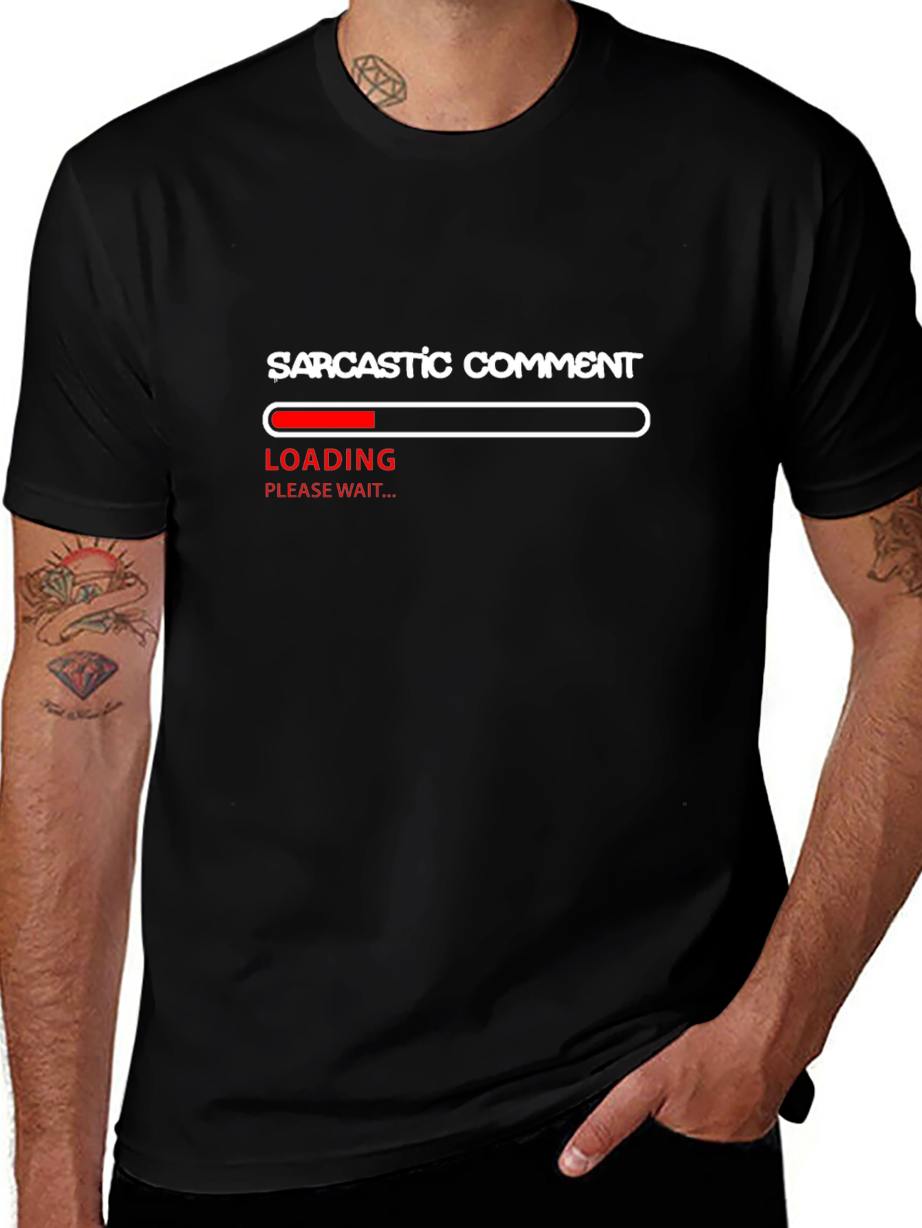 Sarcastic Comment Loading T-Shirt - Funny Humor Tee