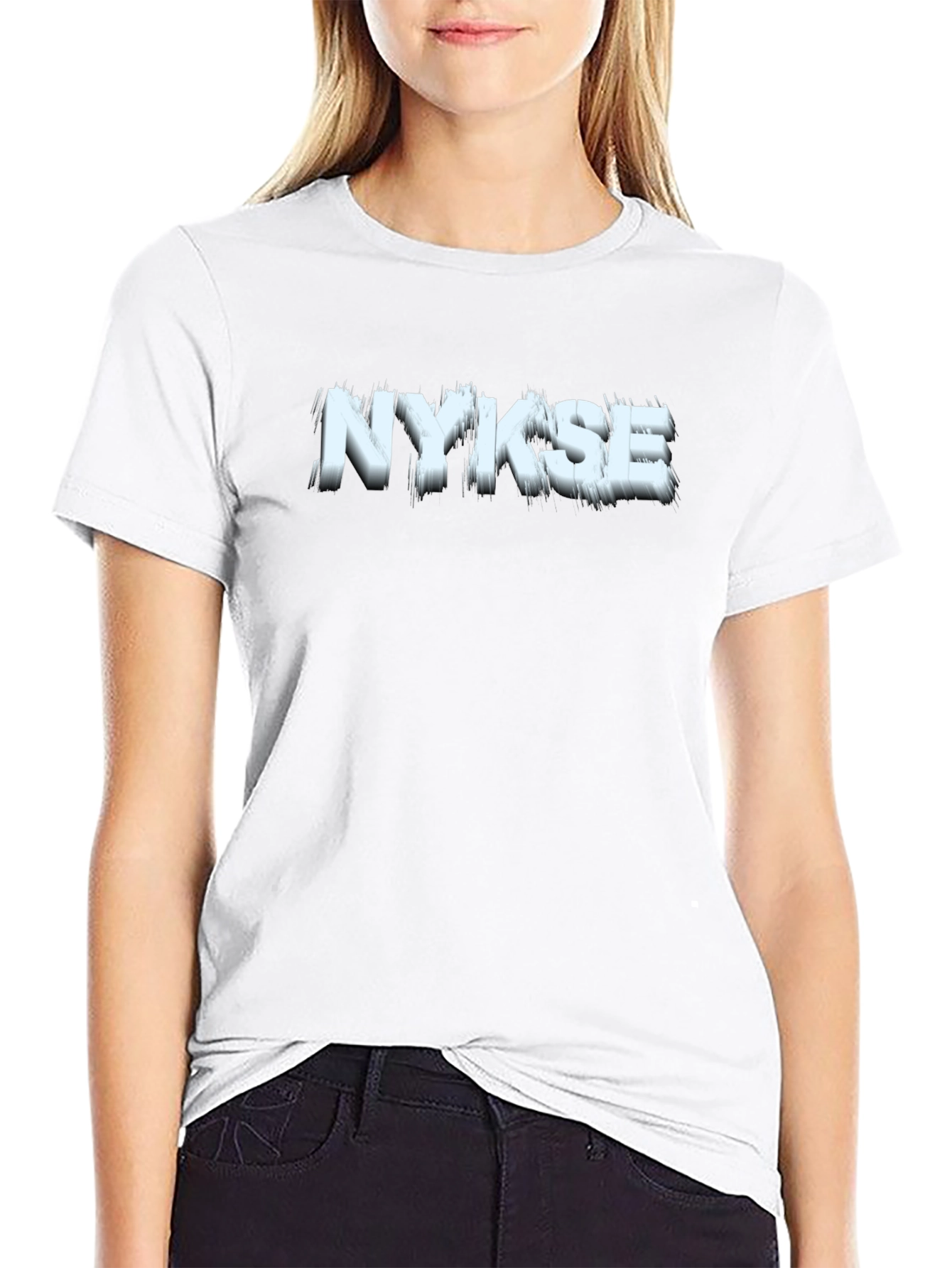 NYKSE Graphic T-Shirt - Black Cotton Tee