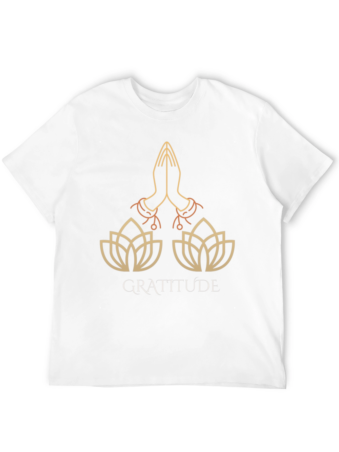 Gratitude Lotus T-Shirt - Stylish Graphic Tee