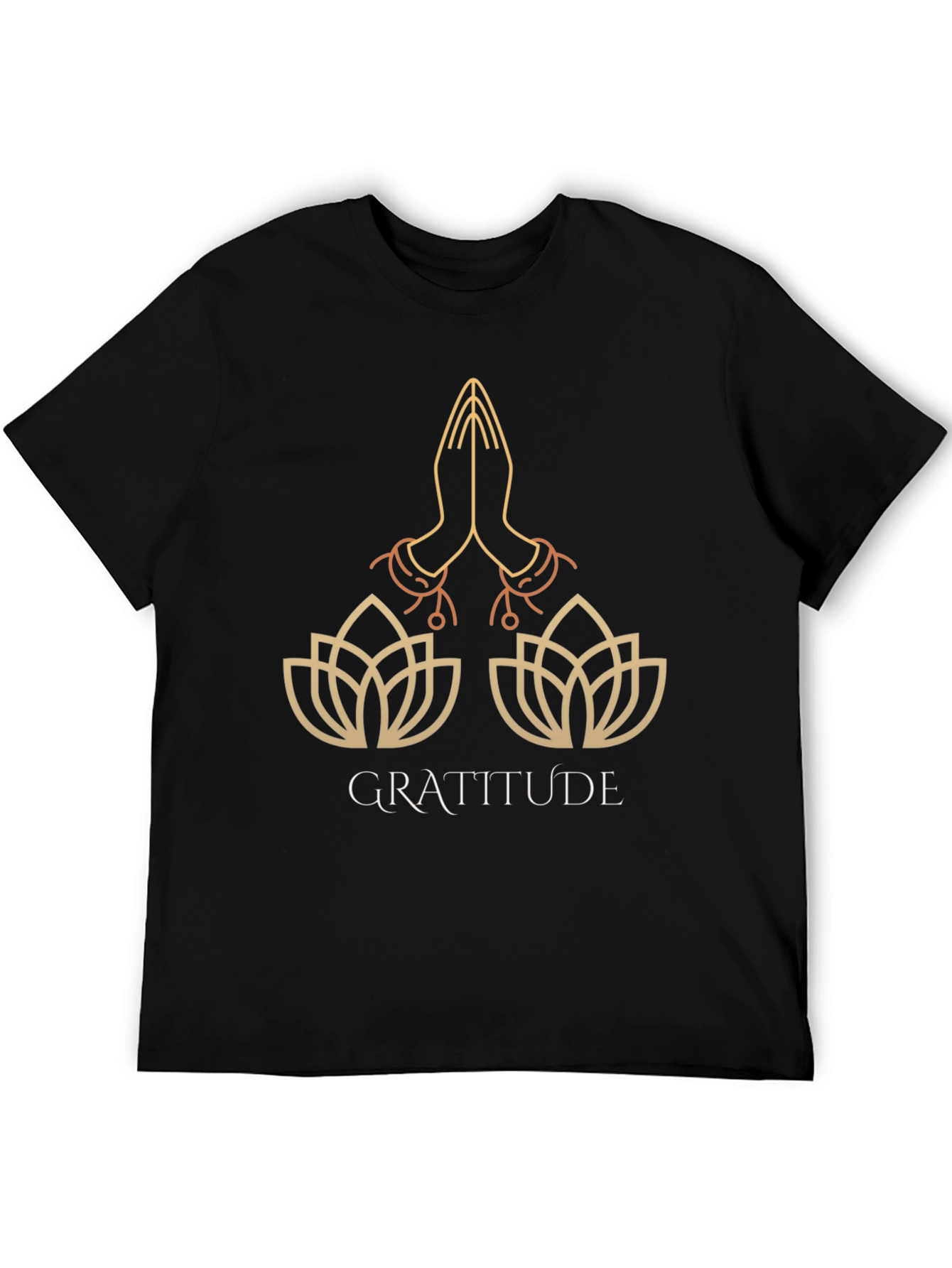 Gratitude Lotus T-Shirt - Stylish Graphic Tee