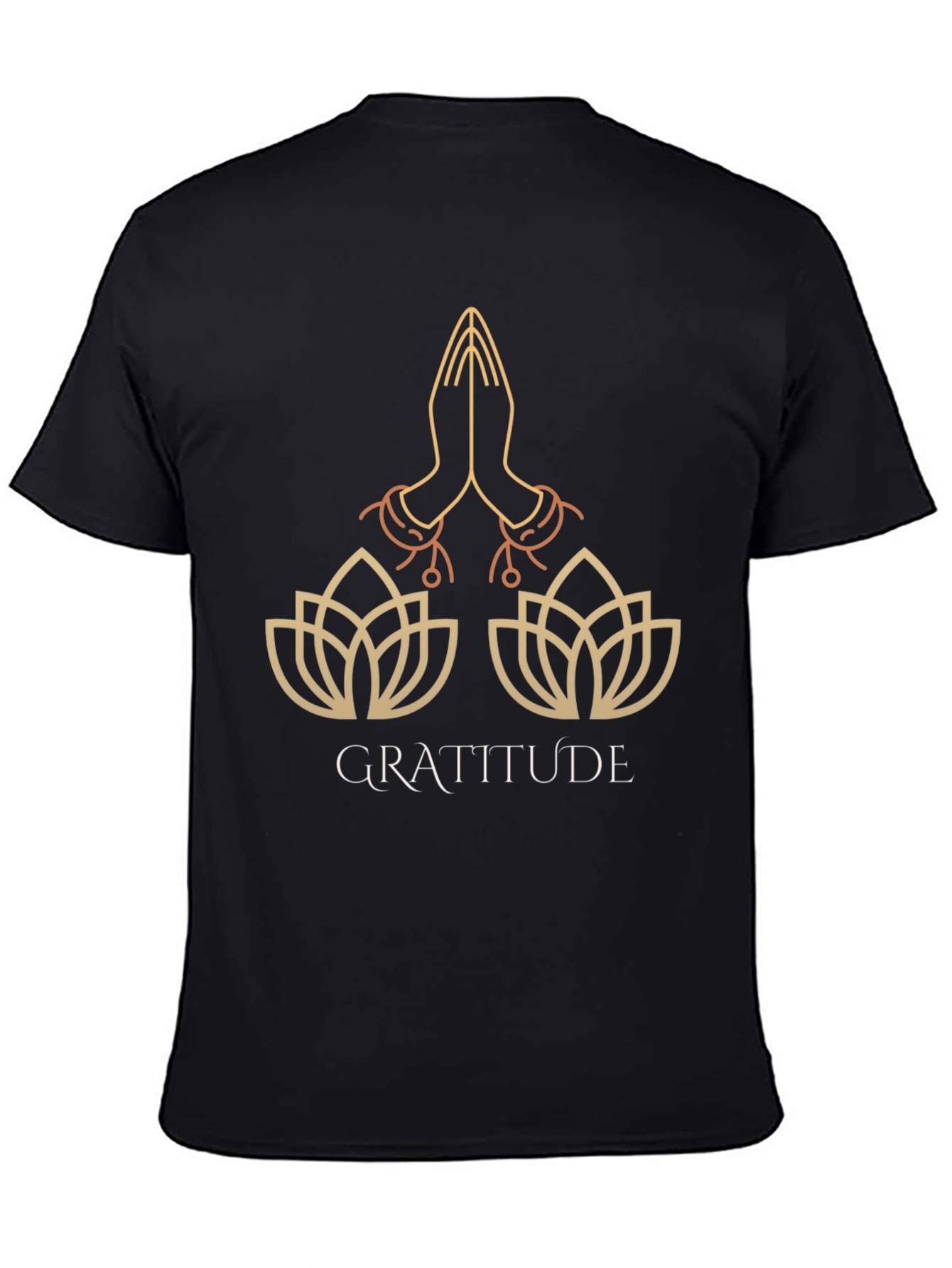 Gratitude Lotus T-Shirt - Stylish Graphic Tee