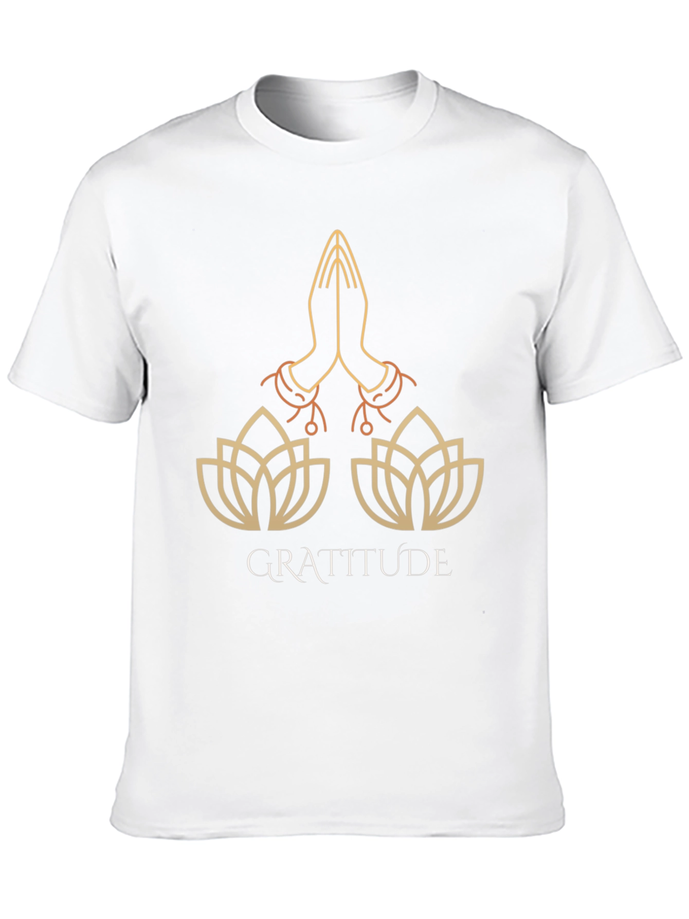 Gratitude Lotus T-Shirt - Stylish Graphic Tee