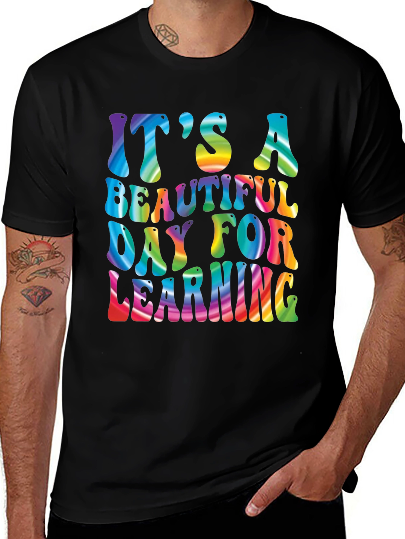 Its A Beautiful Day For Learning Rainbow T-Shirt