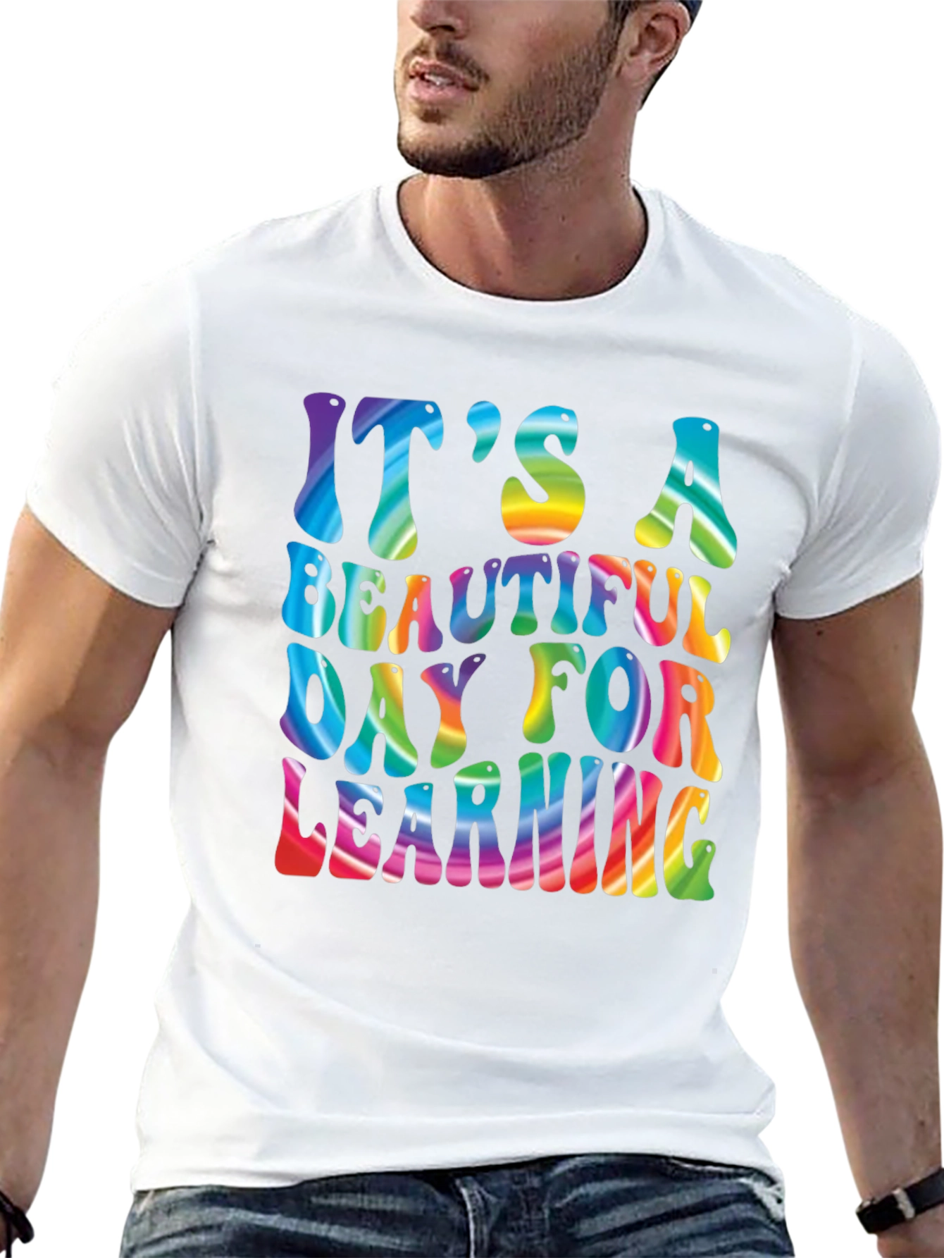 Its A Beautiful Day For Learning Rainbow T-Shirt