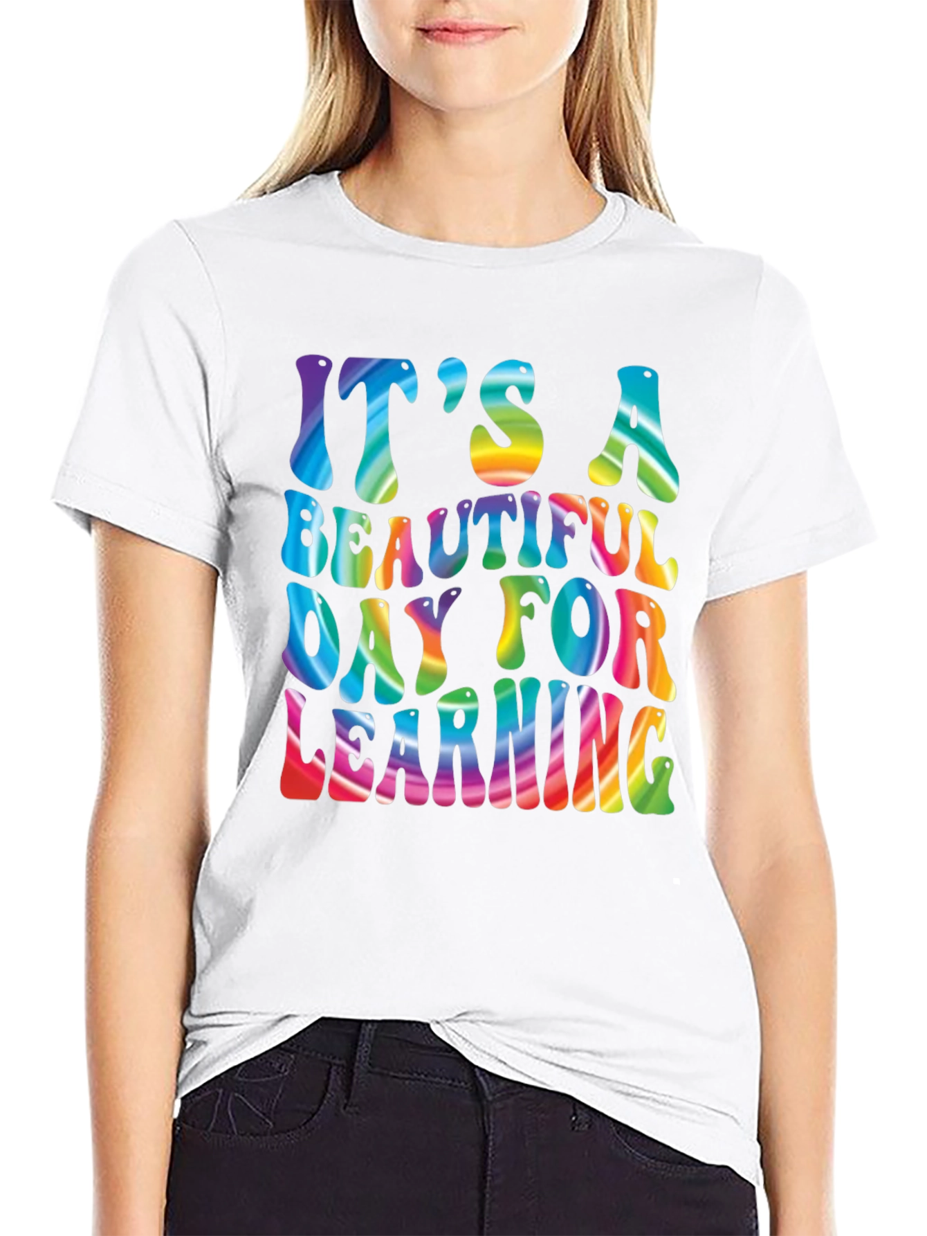 Its A Beautiful Day For Learning Rainbow T-Shirt