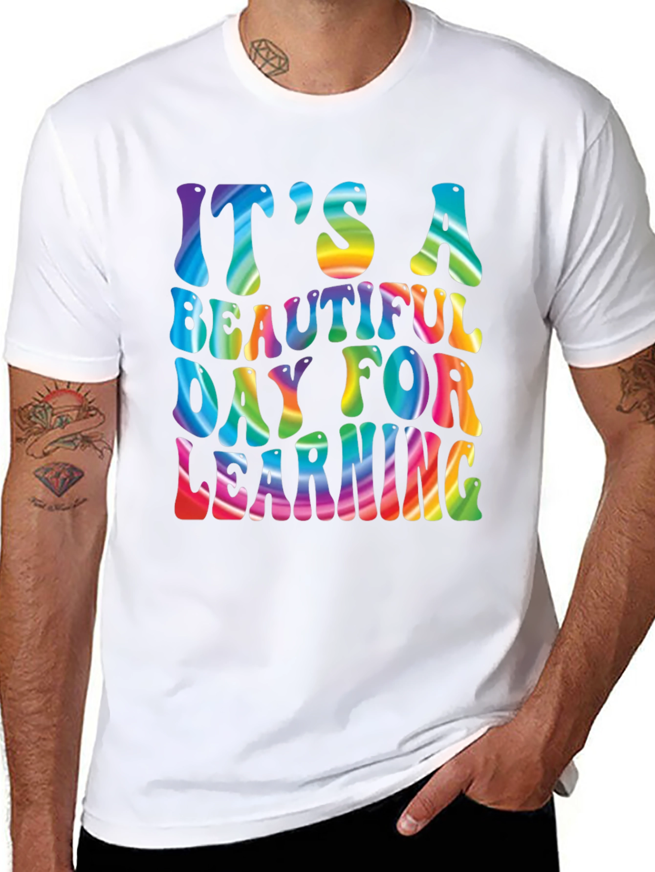 Its A Beautiful Day For Learning Rainbow T-Shirt