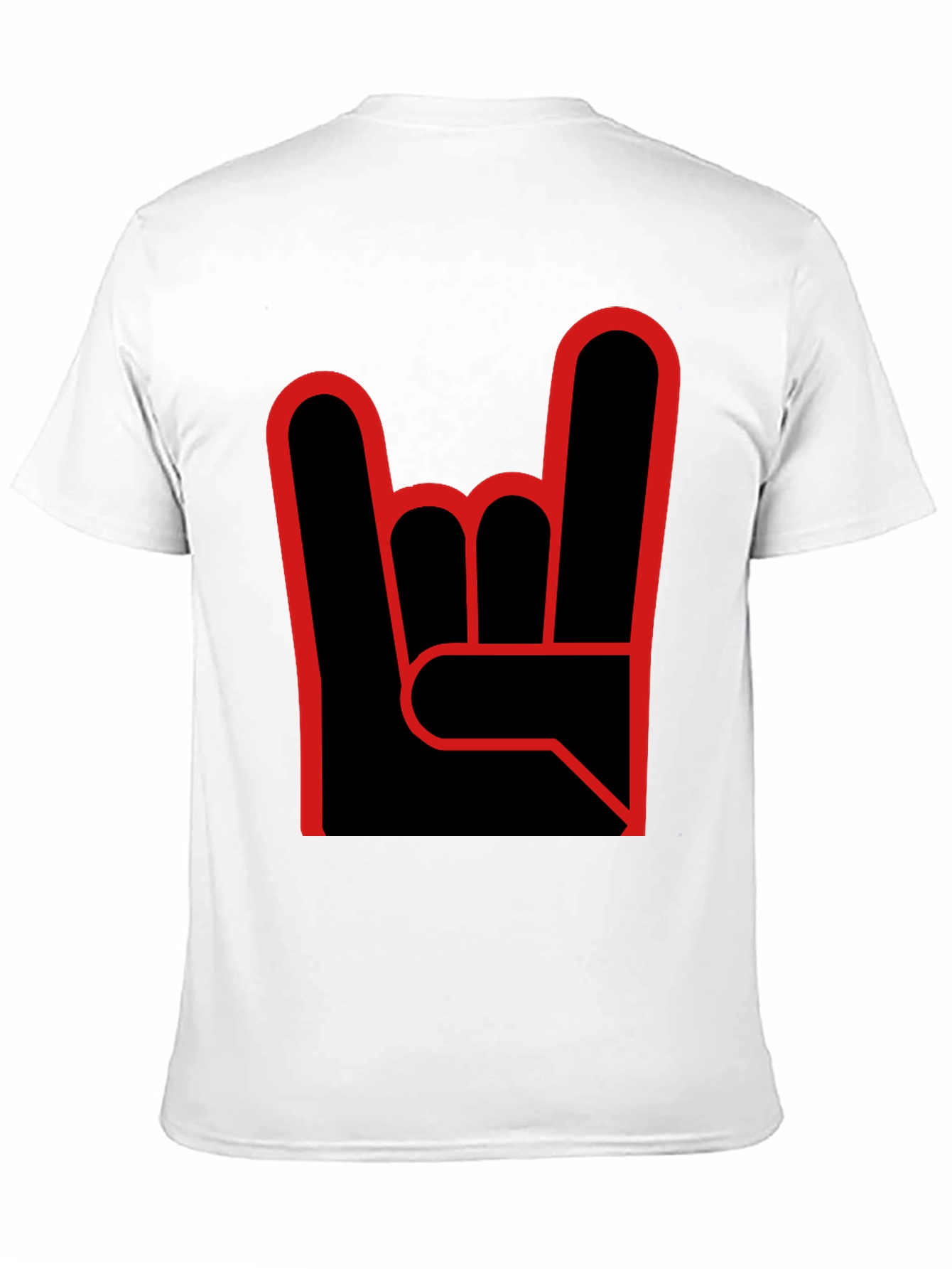 Rock On Graphic Tee - Black Cotton T-Shirt