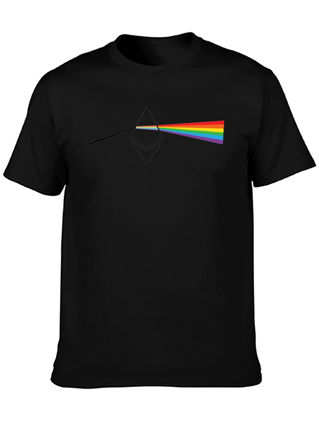 Prism Ethereum Mens Black T-Shirt