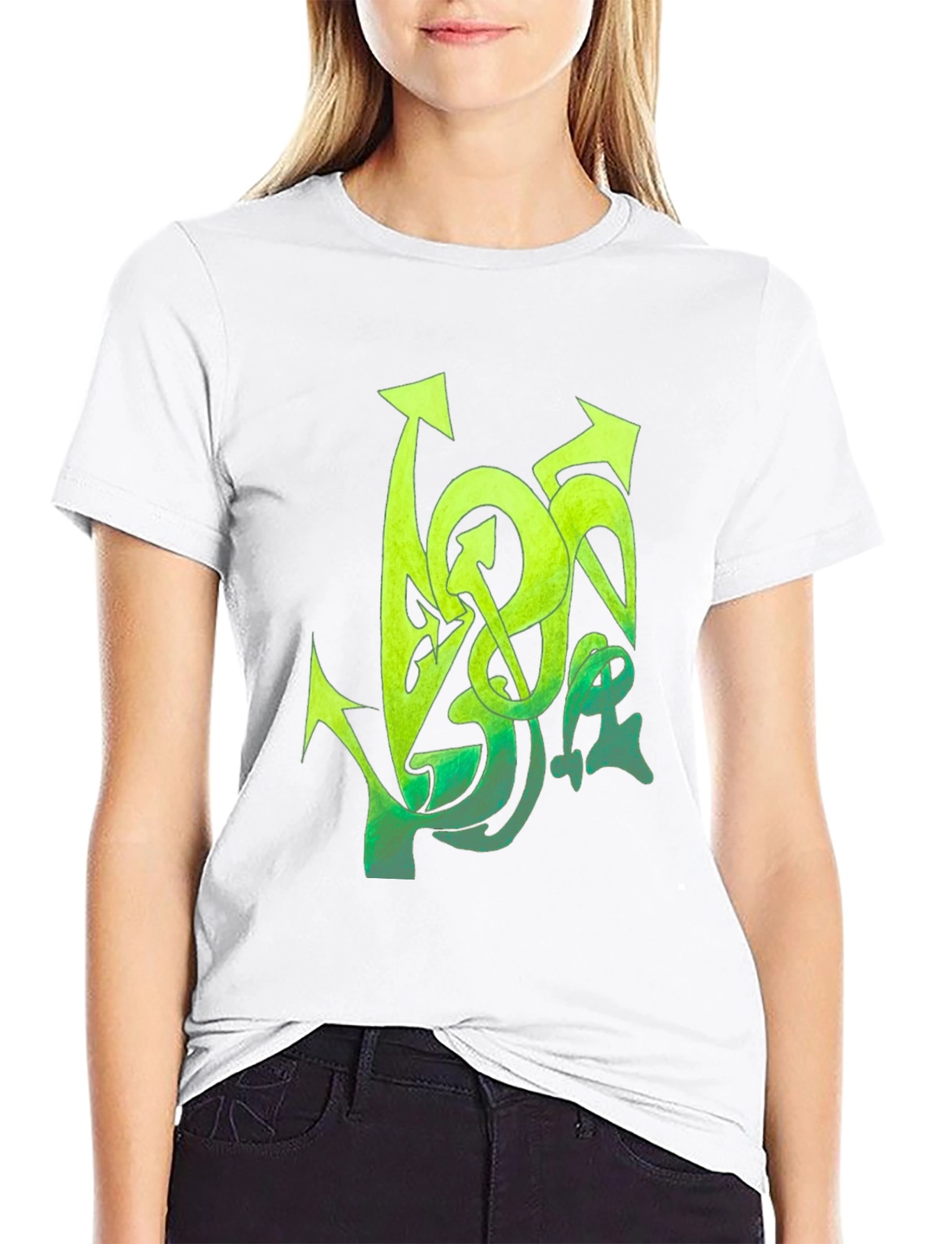Graffiti Arrow Black T-Shirt