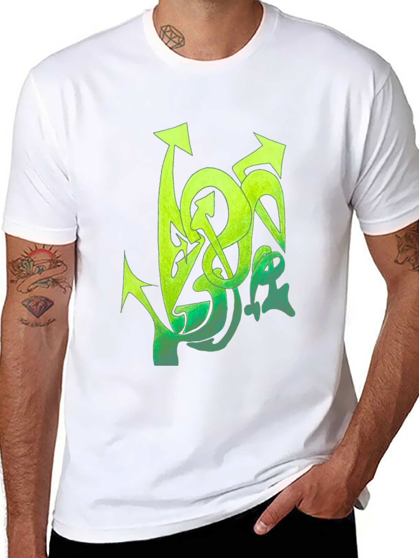 Graffiti Arrow Black T-Shirt