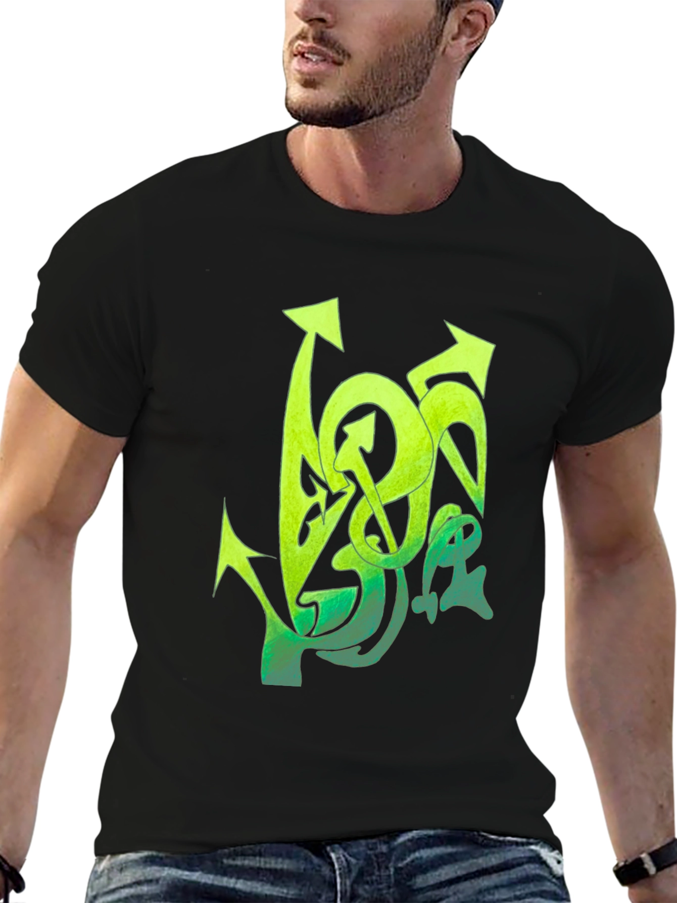Graffiti Arrow Black T-Shirt