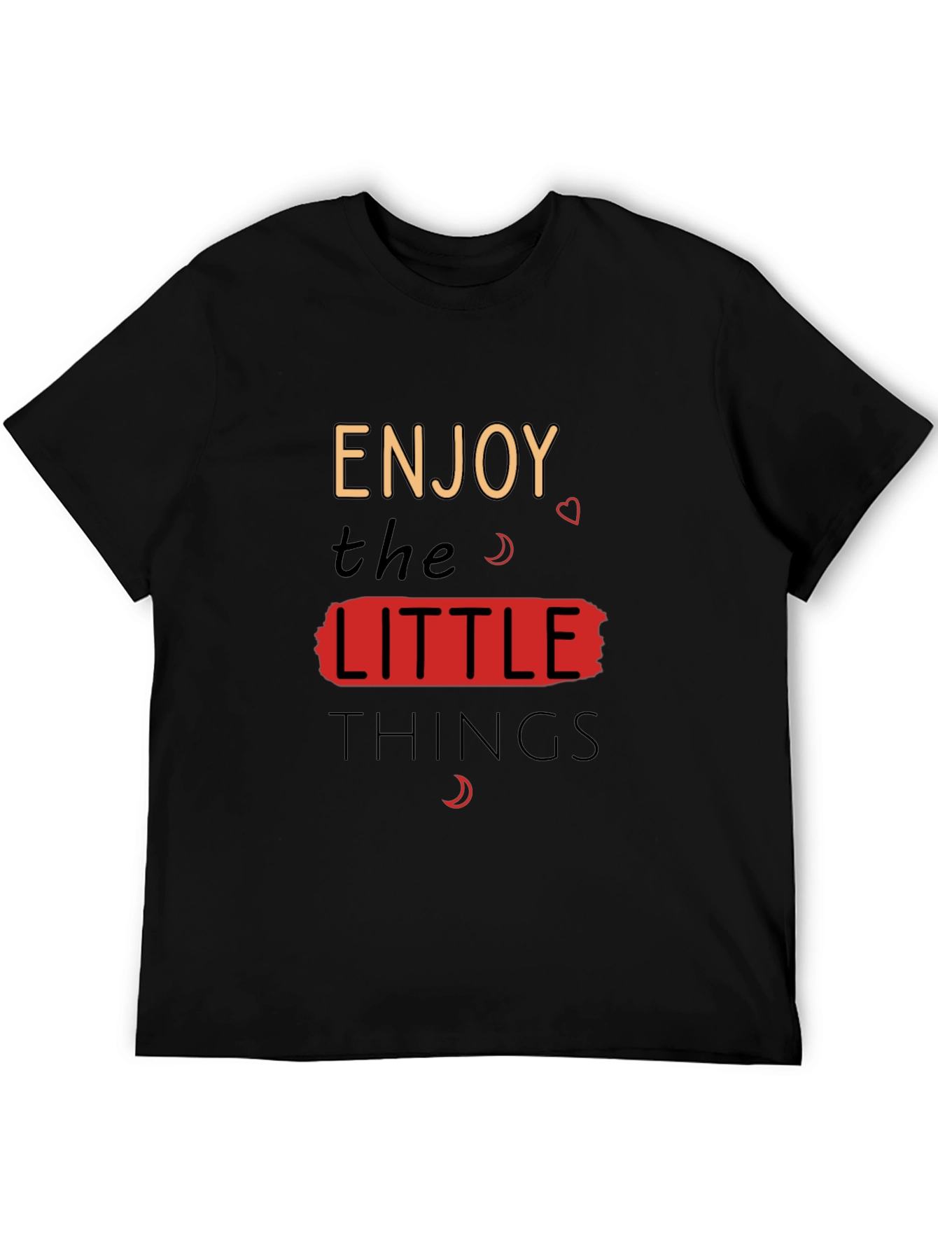 Enjoy The Little Things Graphic Tee - Black