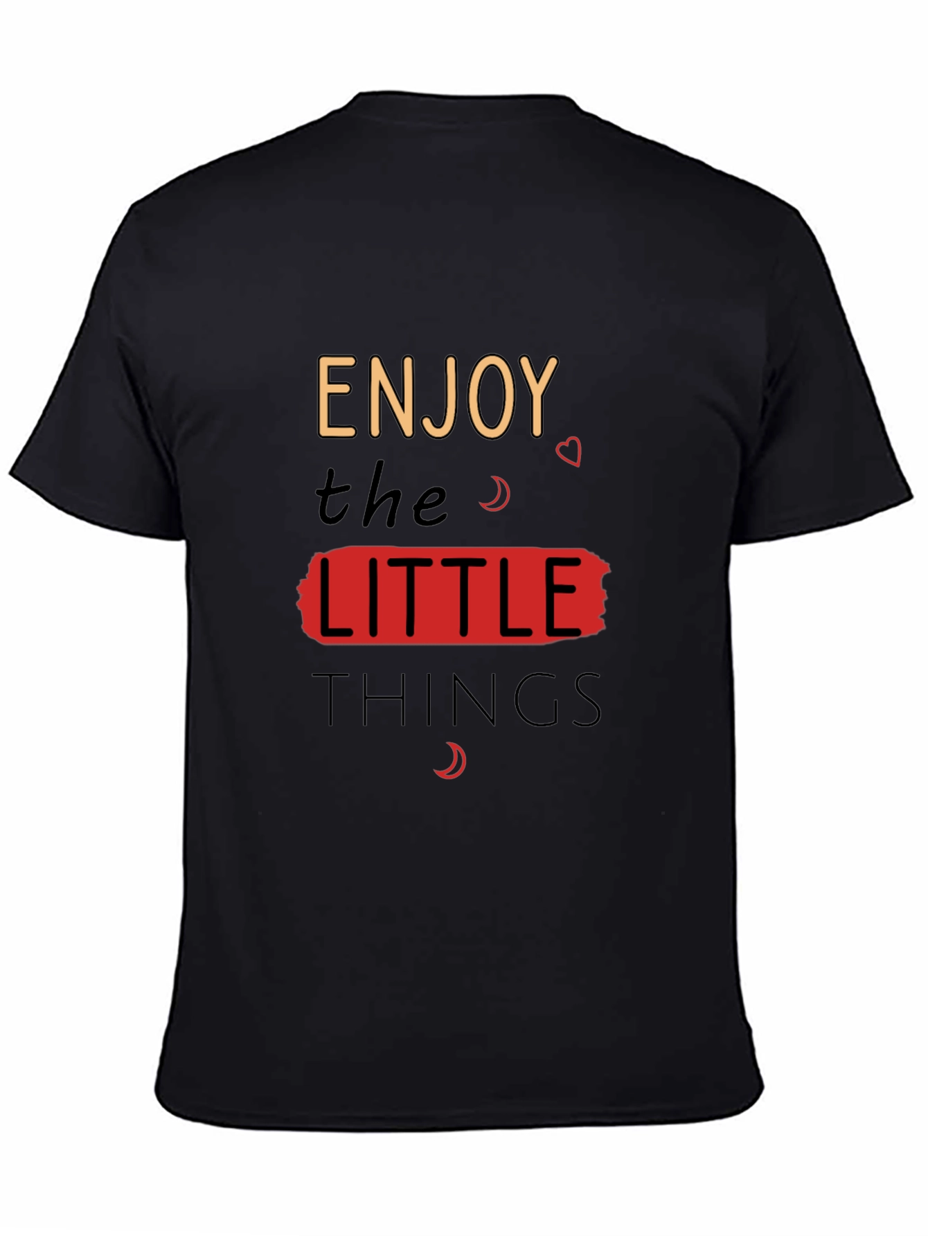 Enjoy The Little Things Graphic Tee - Black
