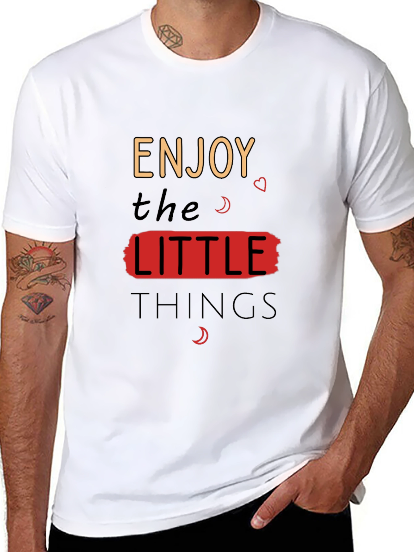 Enjoy The Little Things Graphic Tee - Black