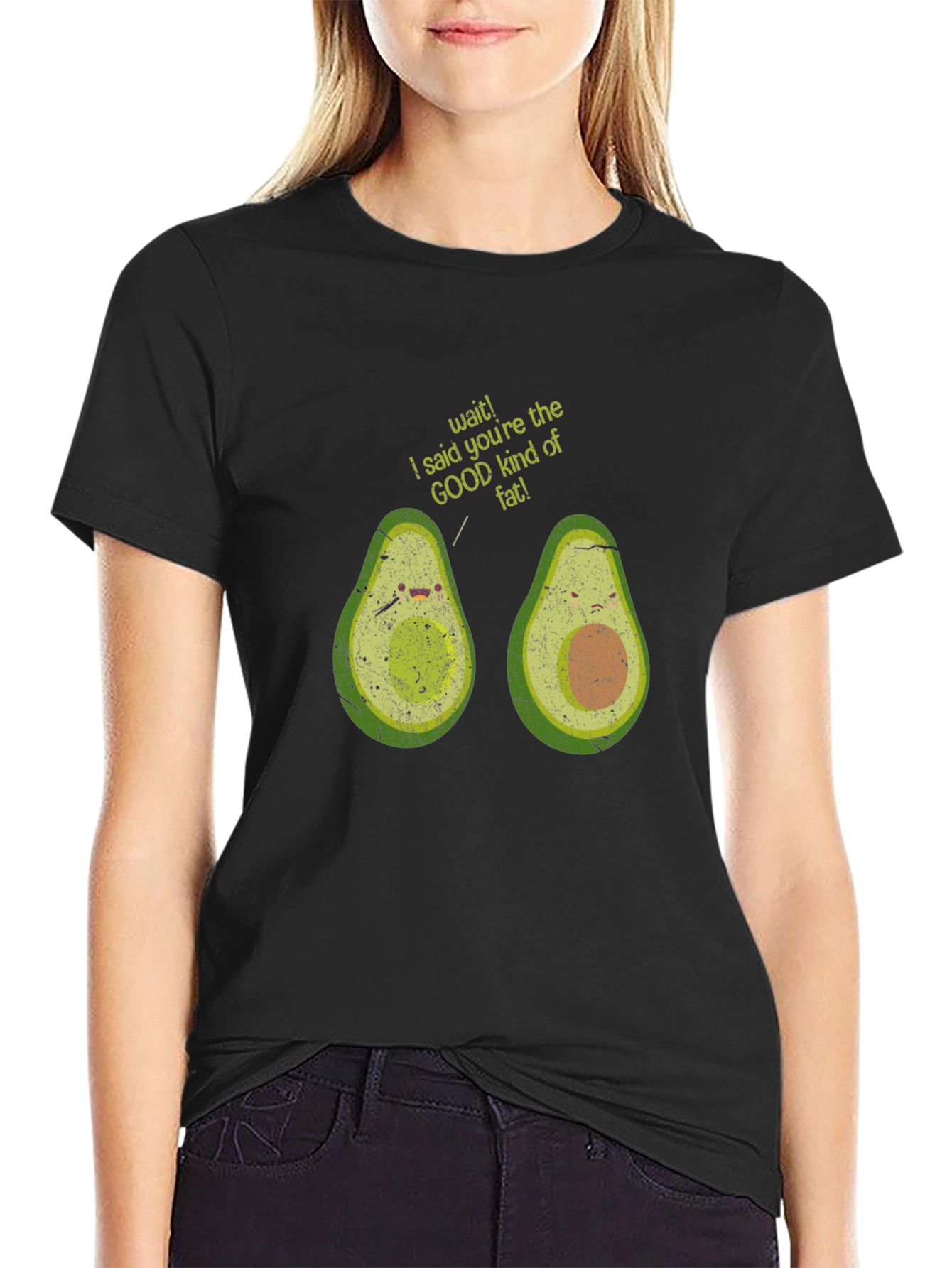 Avocado Good Fat Graphic T-Shirt