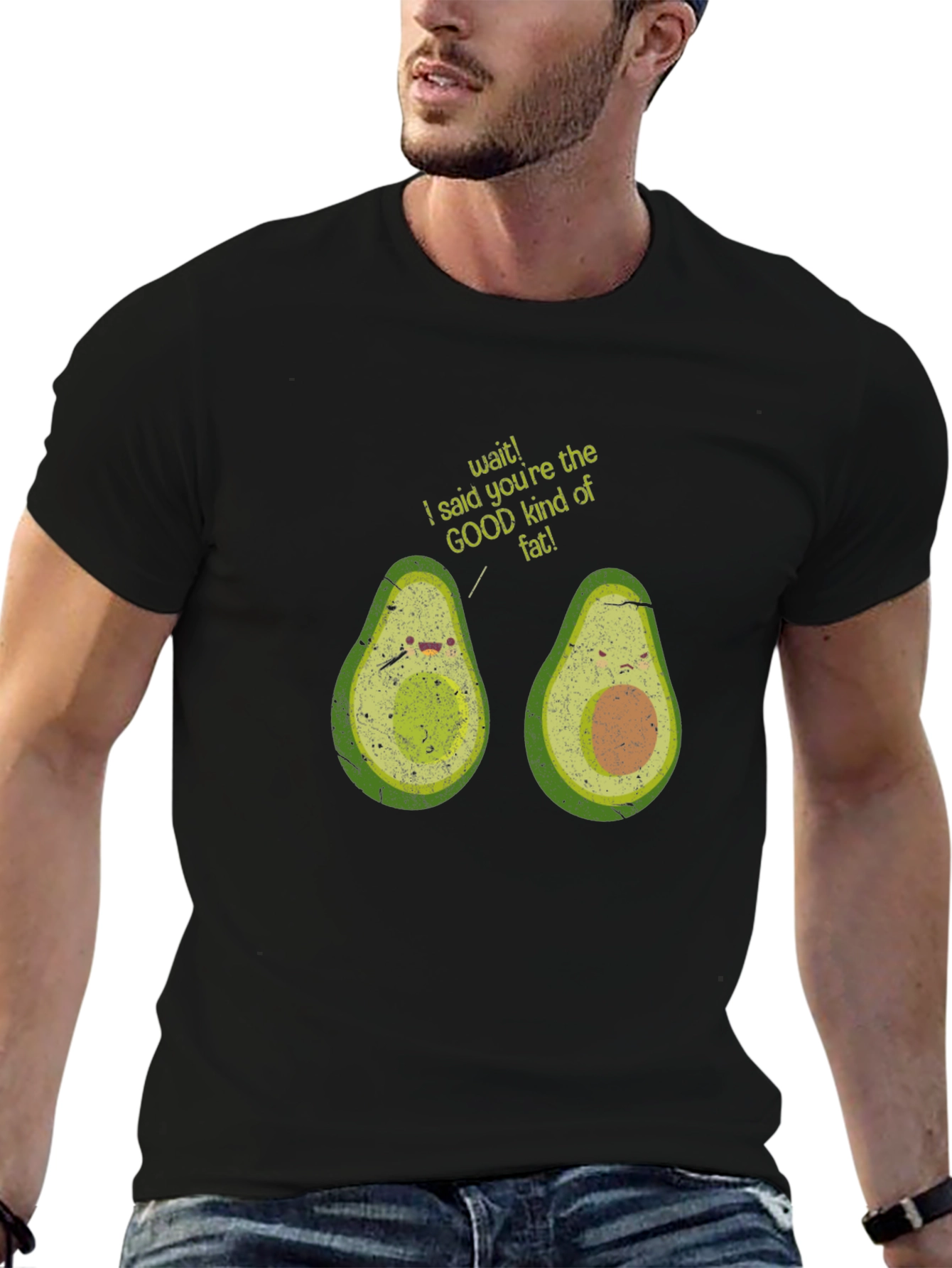Avocado Good Fat Graphic T-Shirt