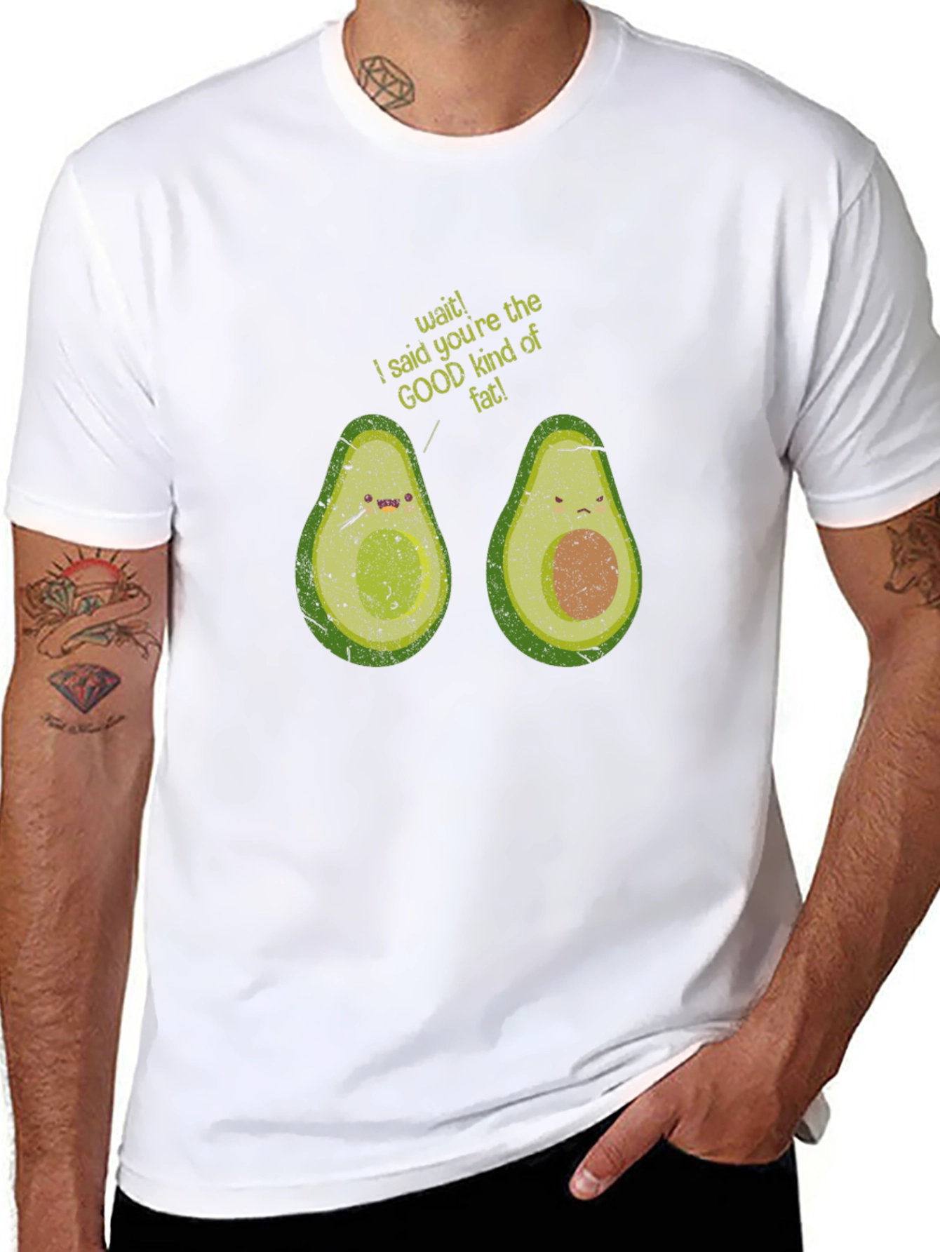 Avocado Good Fat Graphic T-Shirt