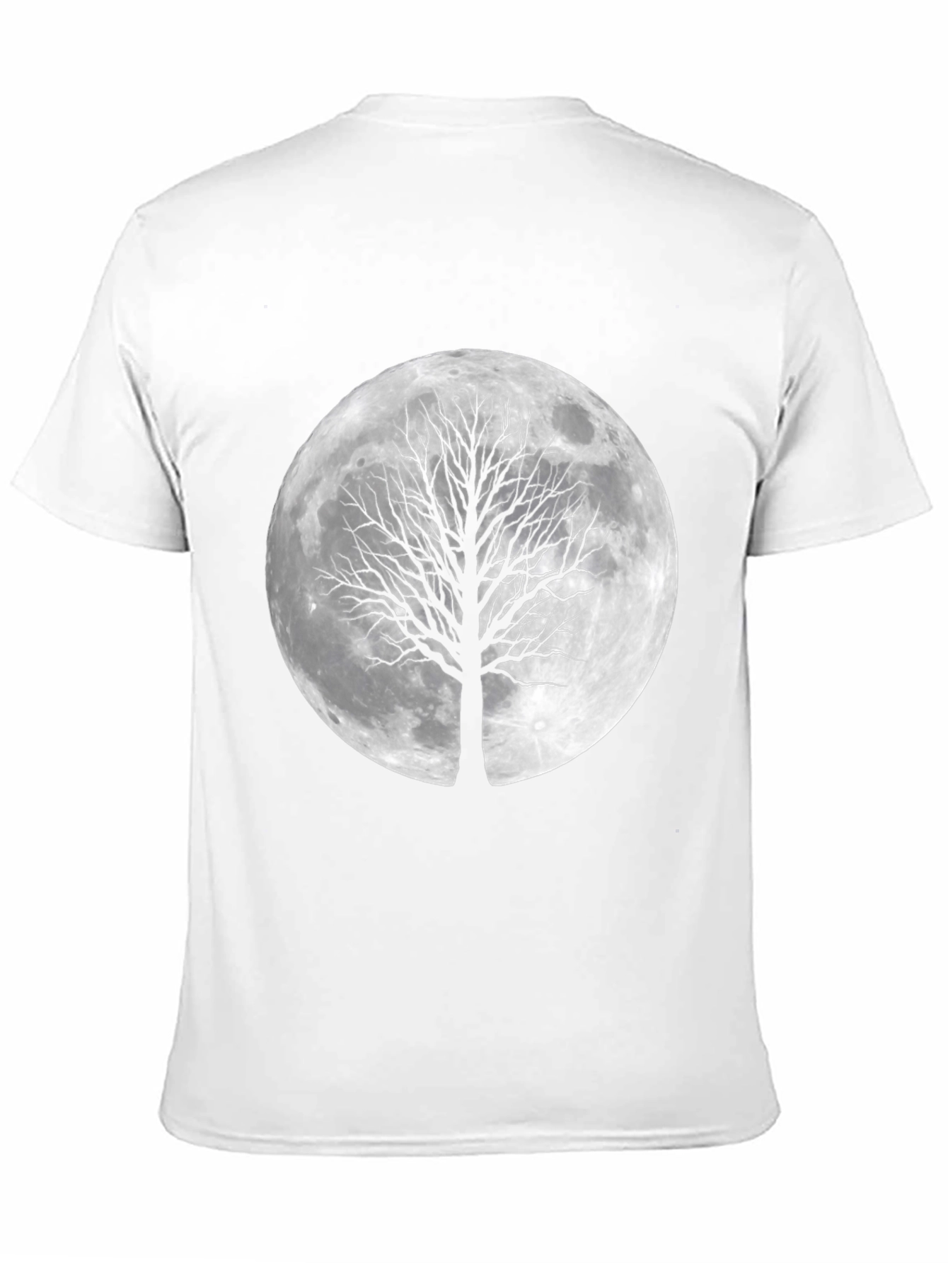 Moon Tree Graphic Tee - Stylish Black T-Shirt