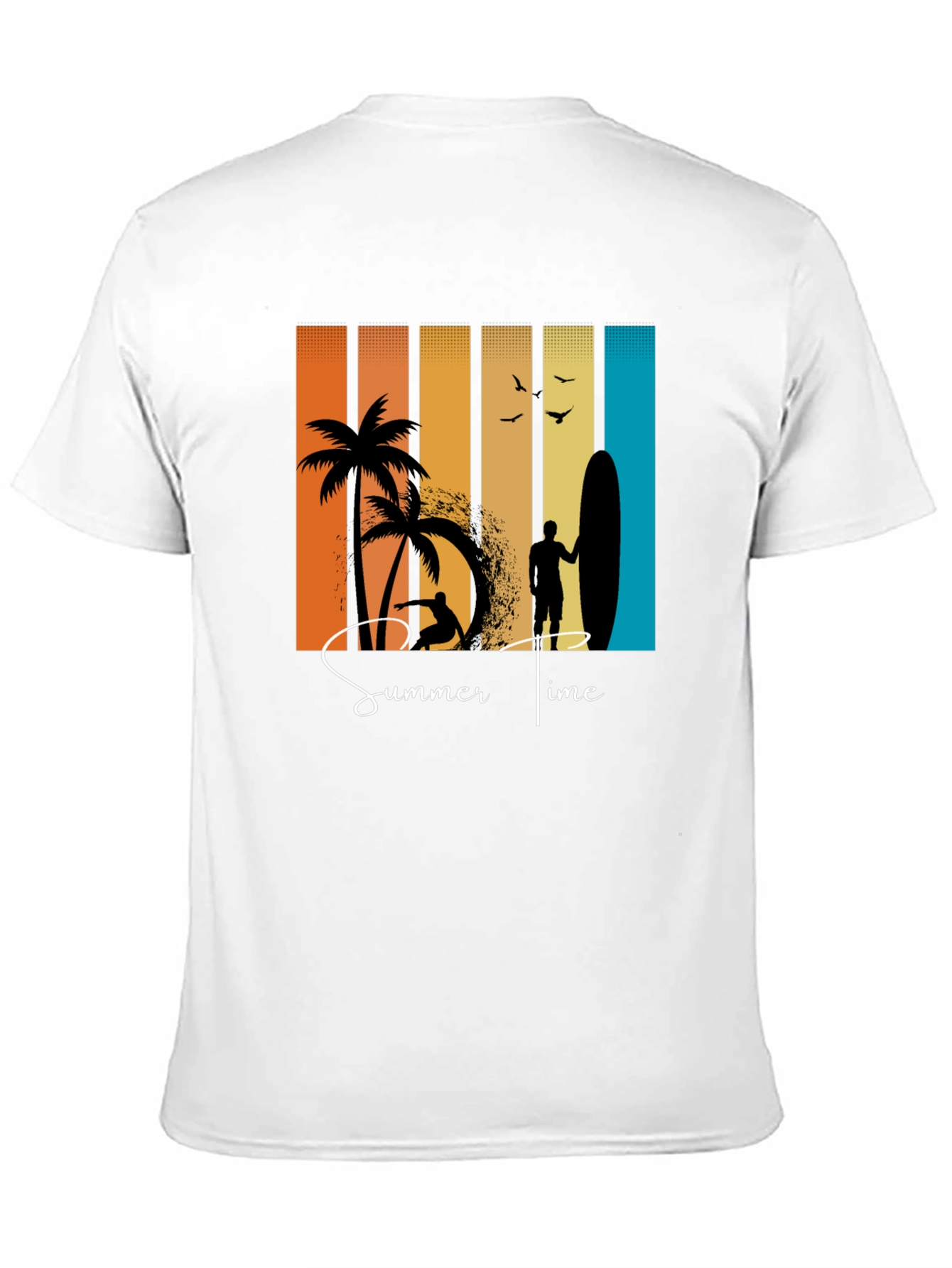 Retro Summer Time Graphic T-Shirt Beach Vibes