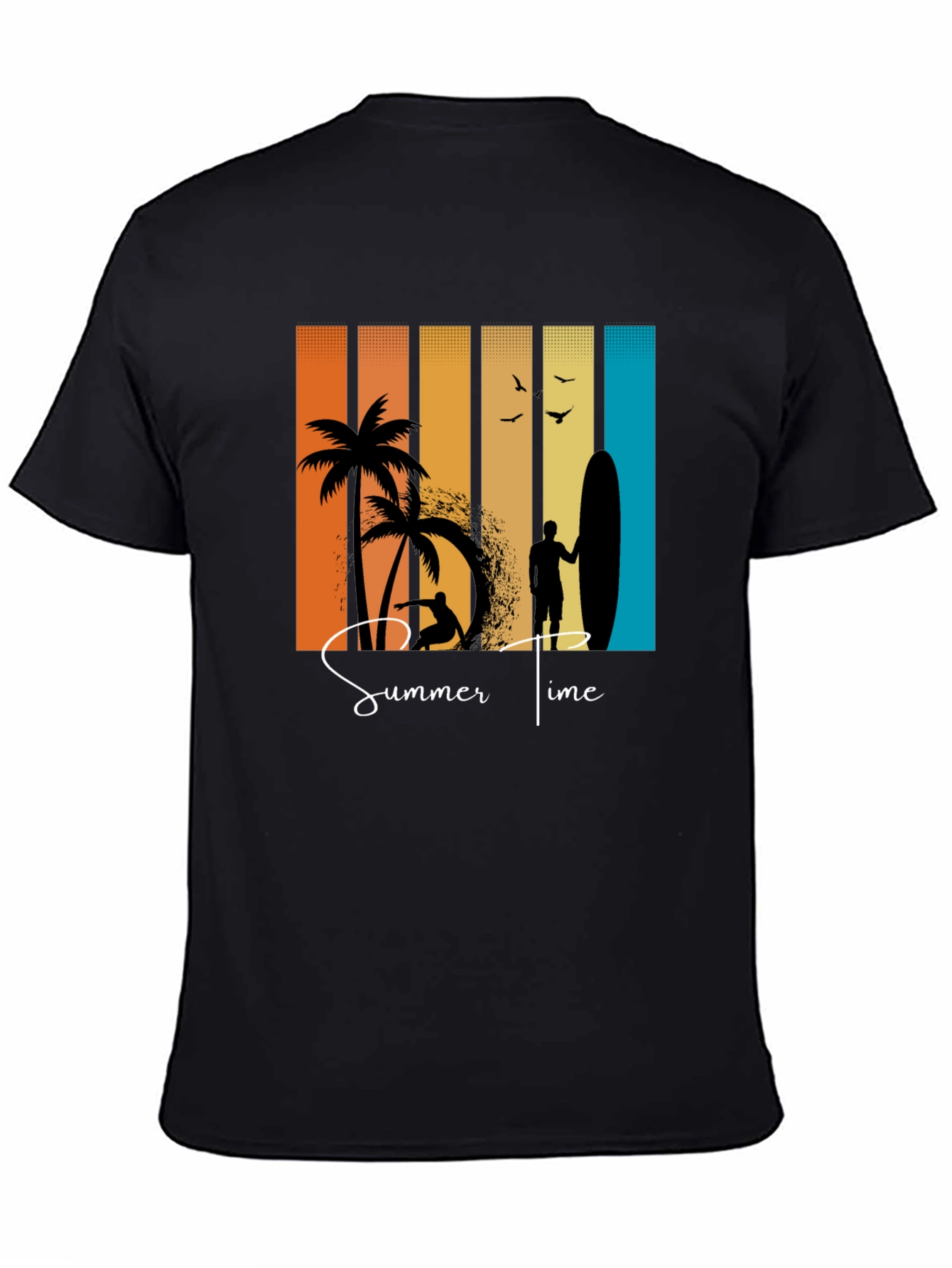 Retro Summer Time Graphic T-Shirt Beach Vibes