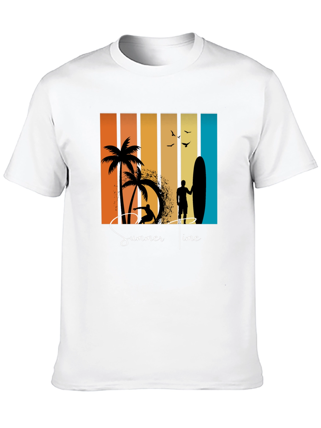 Retro Summer Time Graphic T-Shirt Beach Vibes