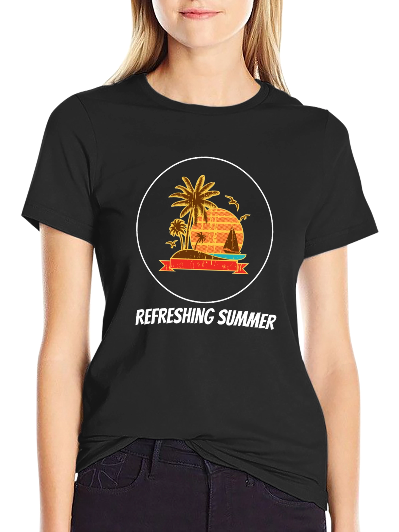 Refreshing Summer Graphic Tee - Island Life