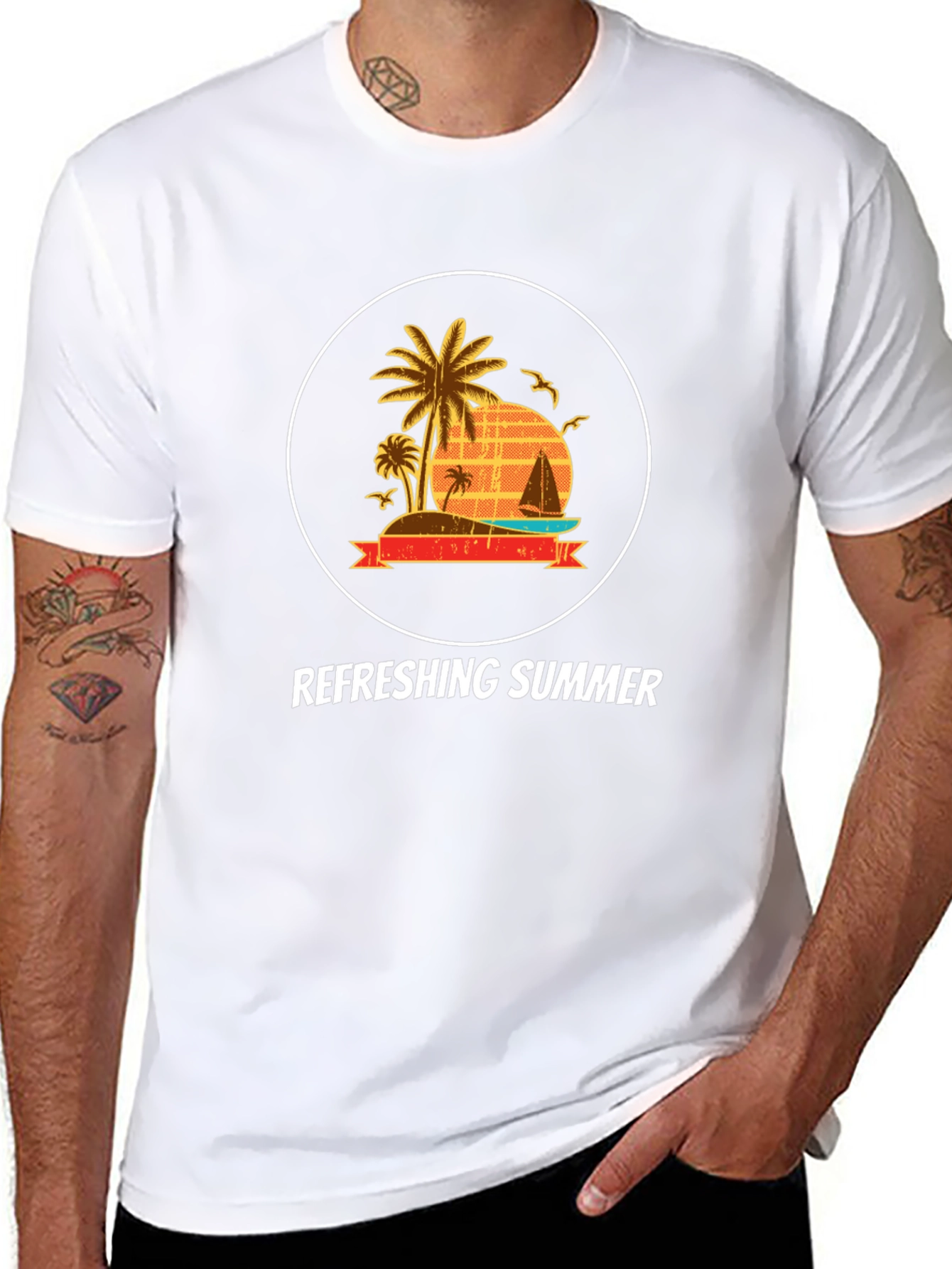 Refreshing Summer Graphic Tee - Island Life