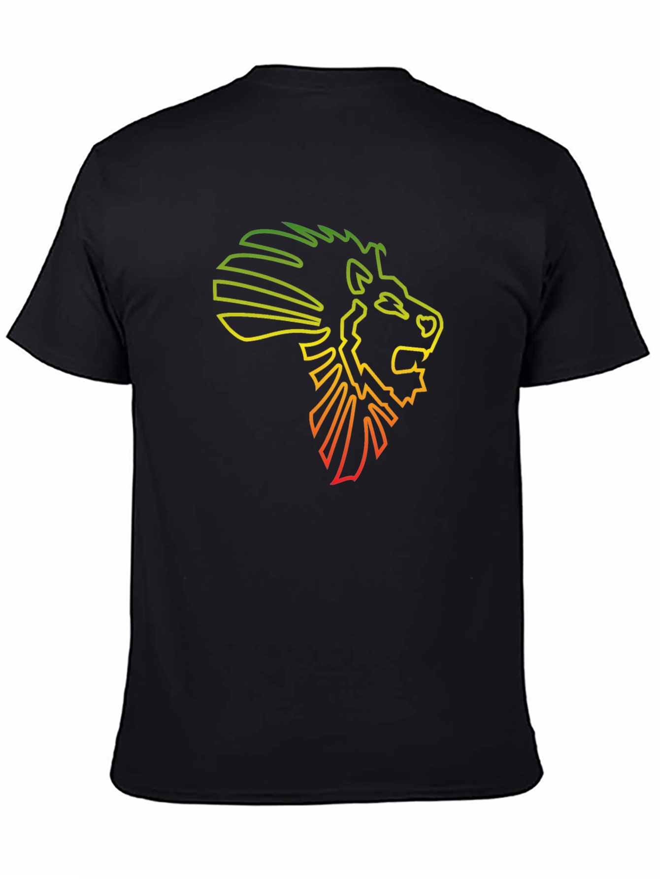 Rasta Lion Head Outline Tee