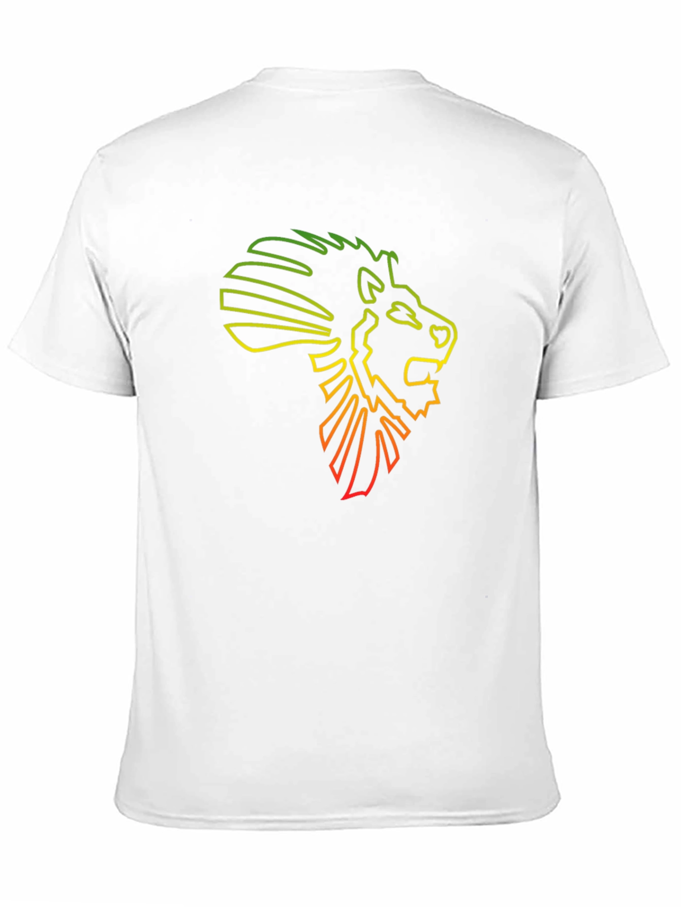 Rasta Lion Head Outline Tee