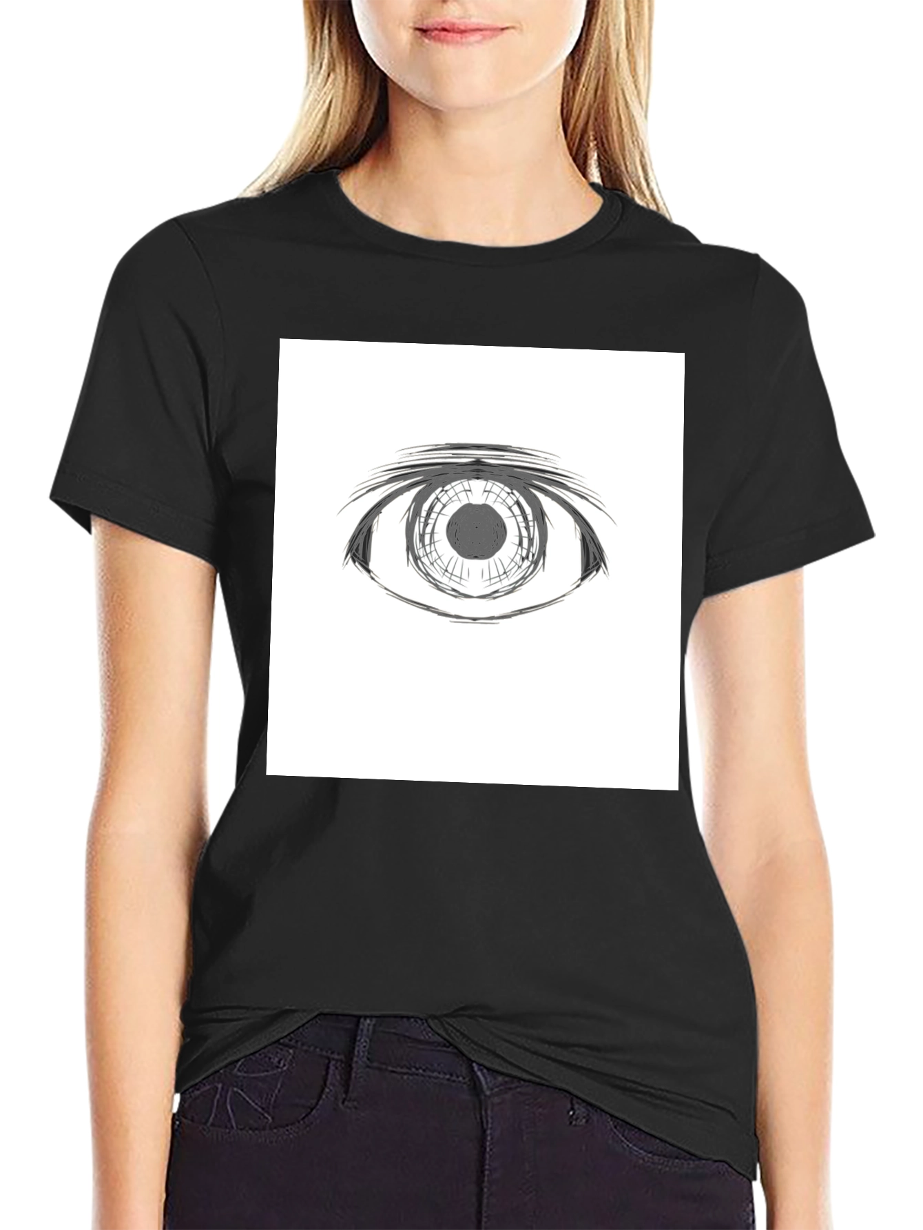 Eye Graphic Black T-Shirt