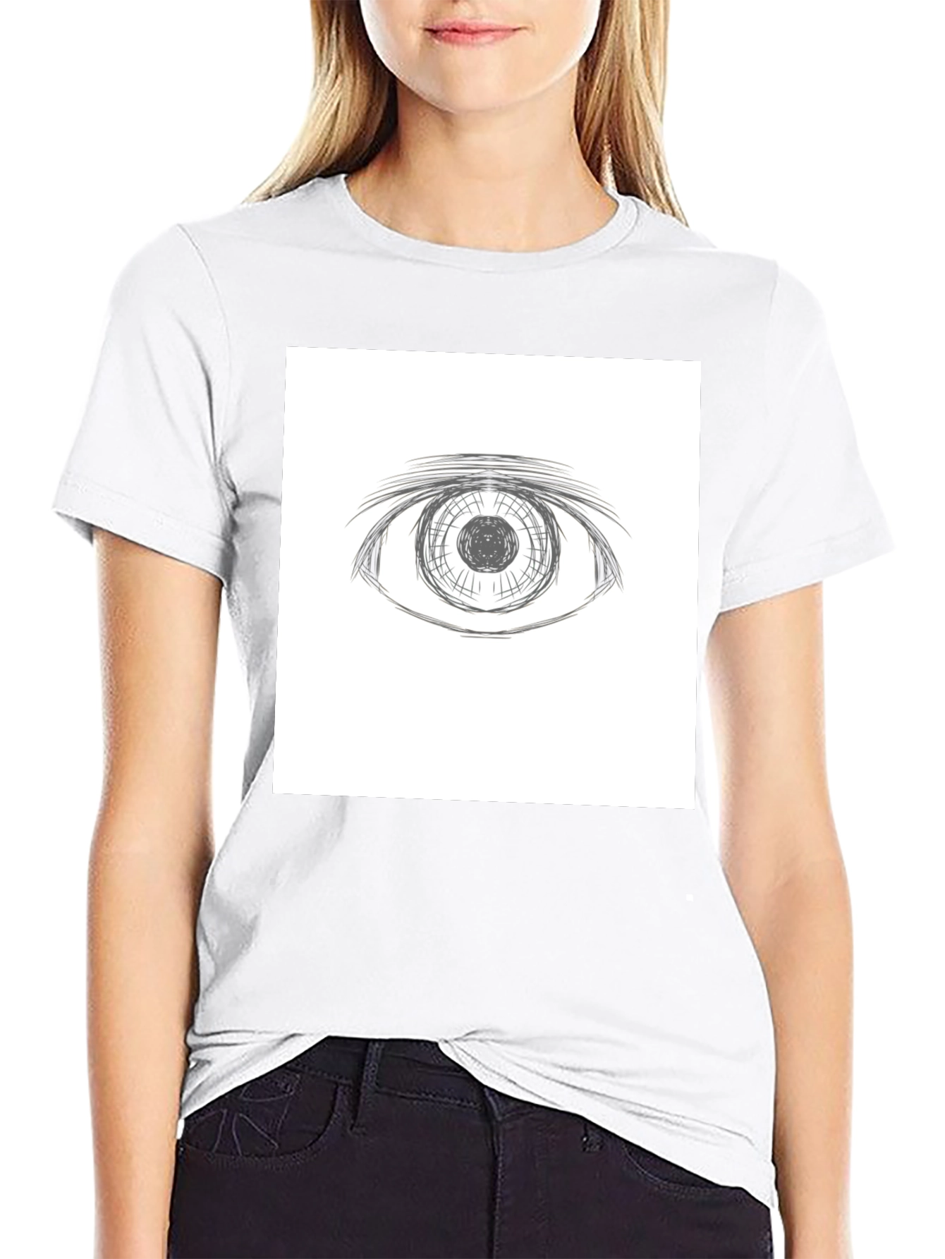 Eye Graphic Black T-Shirt