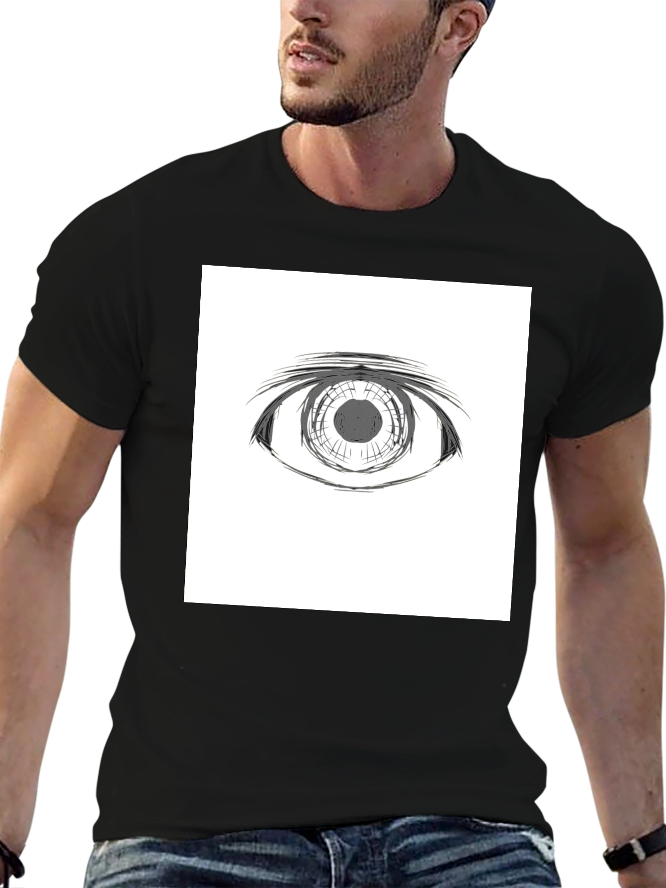 Eye Graphic Black T-Shirt