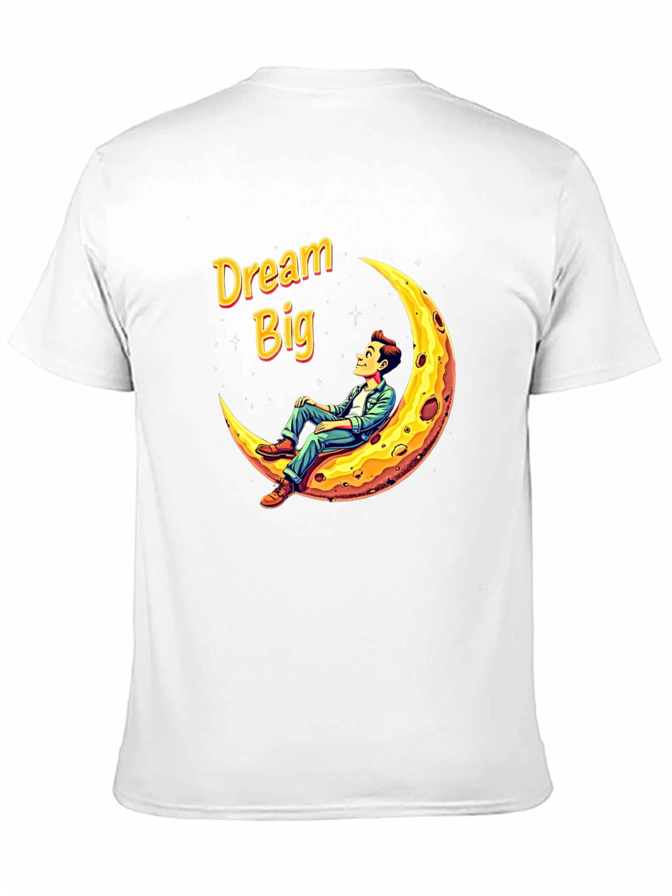 Dream Big T-Shirt Man on the Moon Graphic Tee