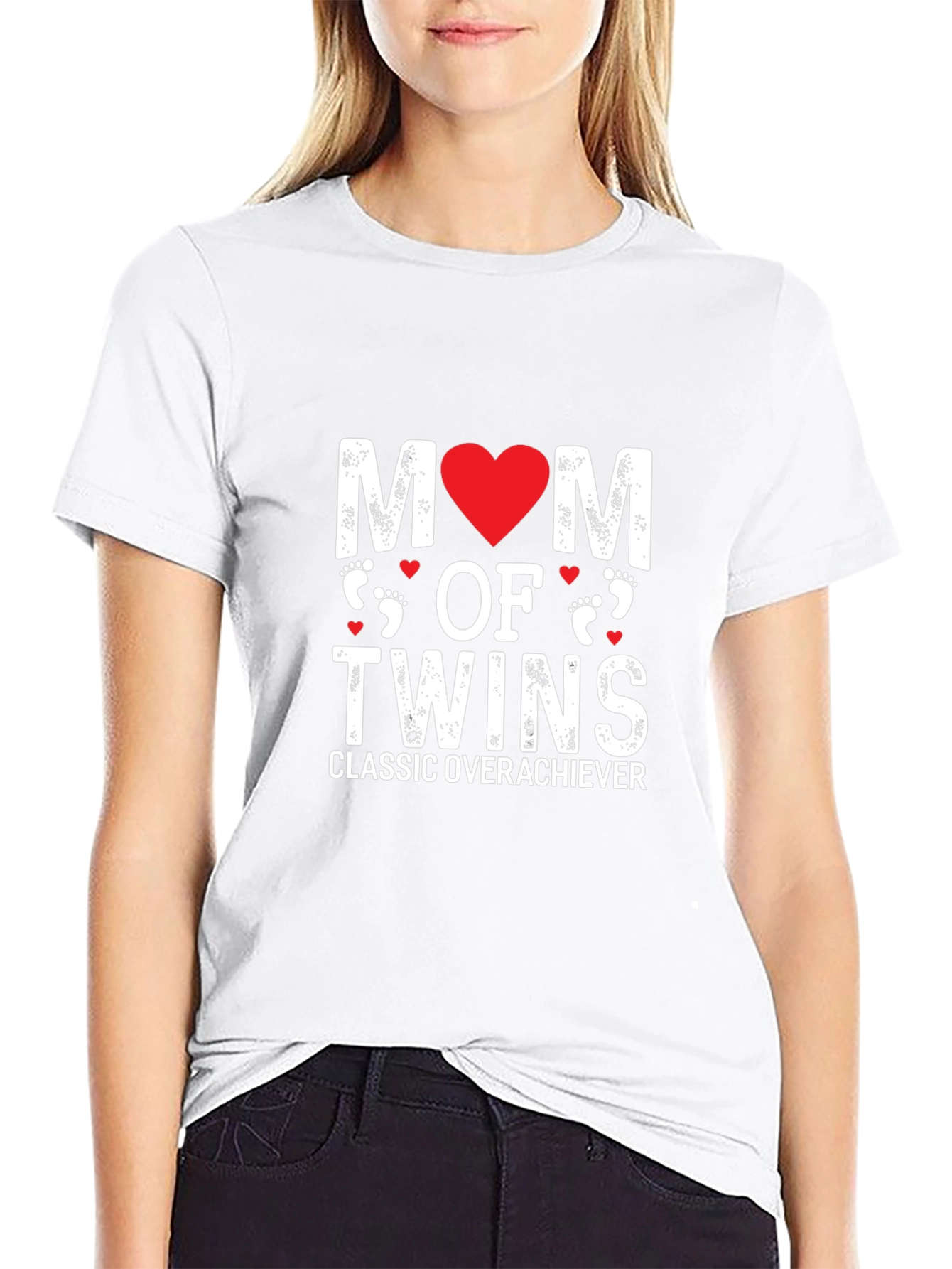 Mom of Twins T-Shirt - Classic Overachiever